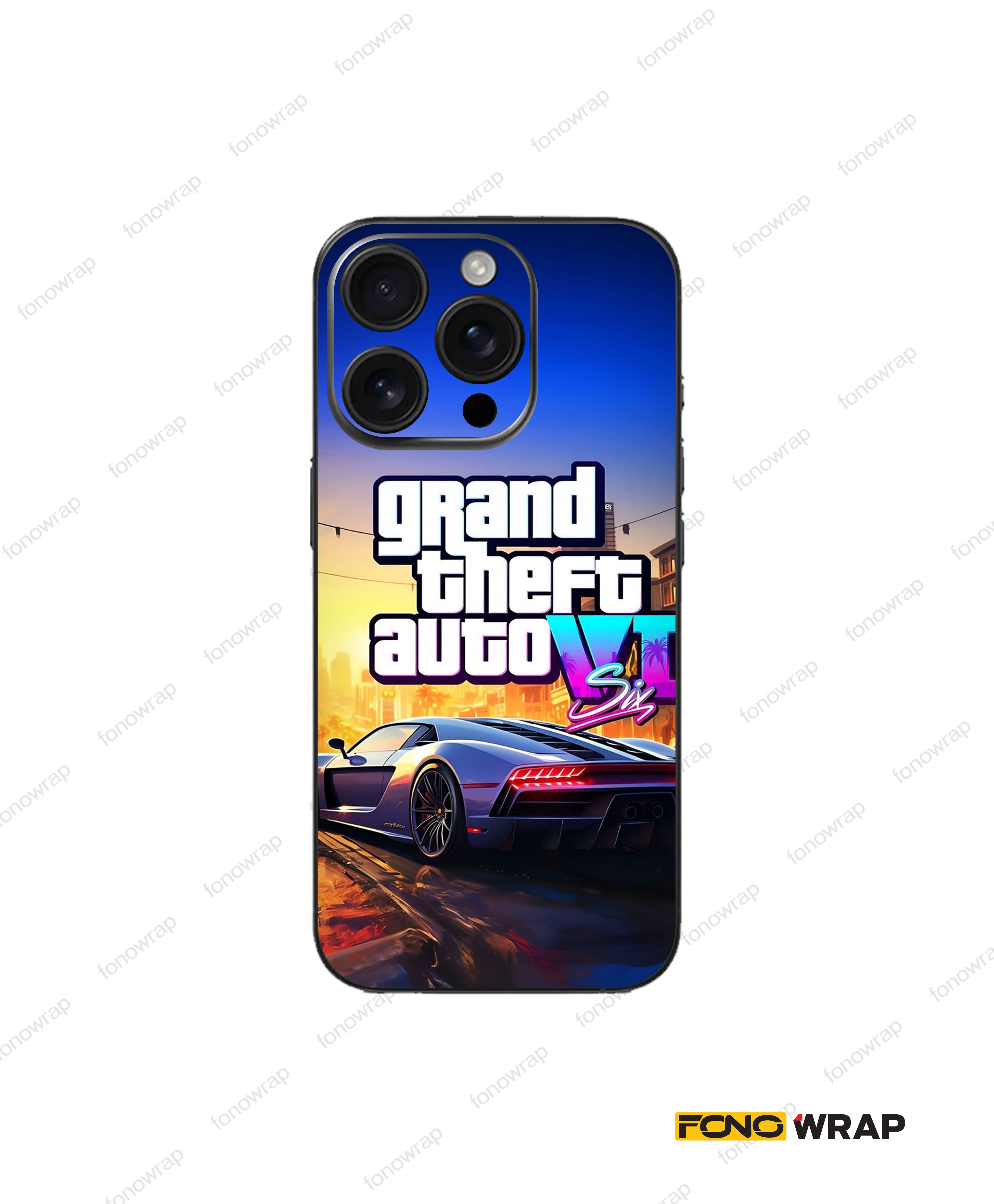 Grand Theft 3D Embossed Mobile Skin