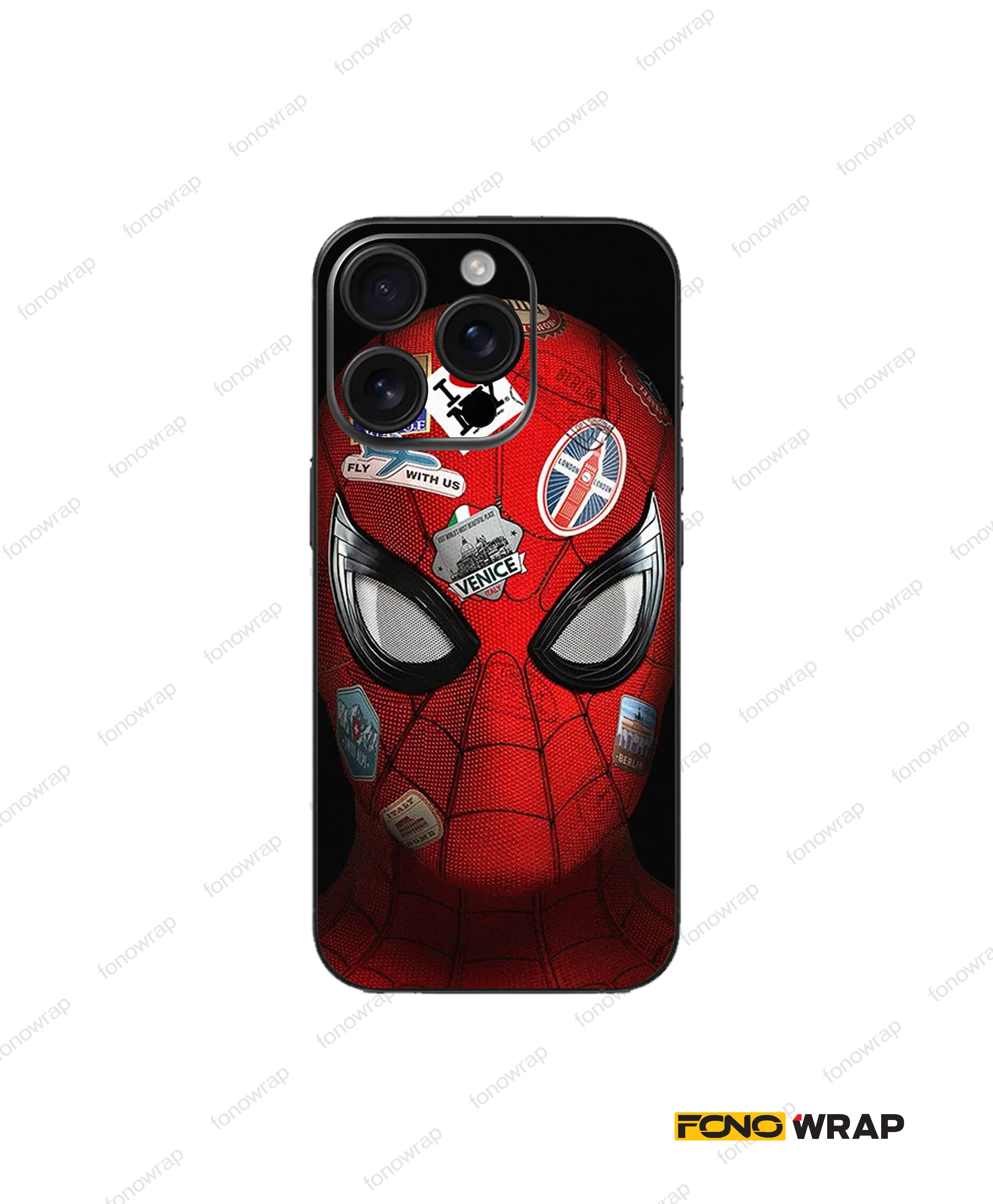 Web Head 3D Embossed Mobile Skin