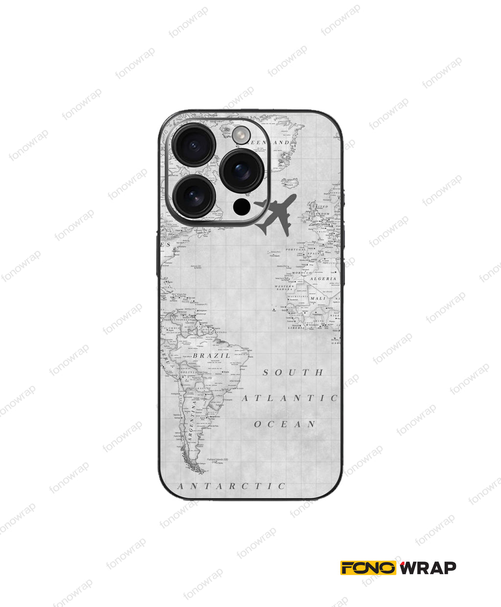 Travel Addict Embossed Mobile Skin
