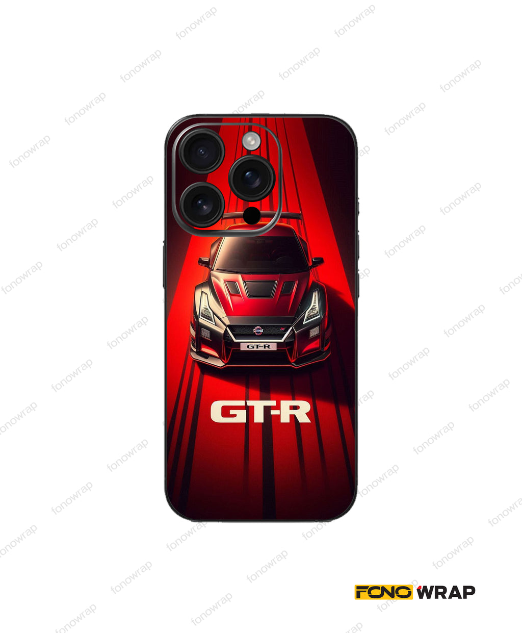 JDM Red Embossed Mobile Skin