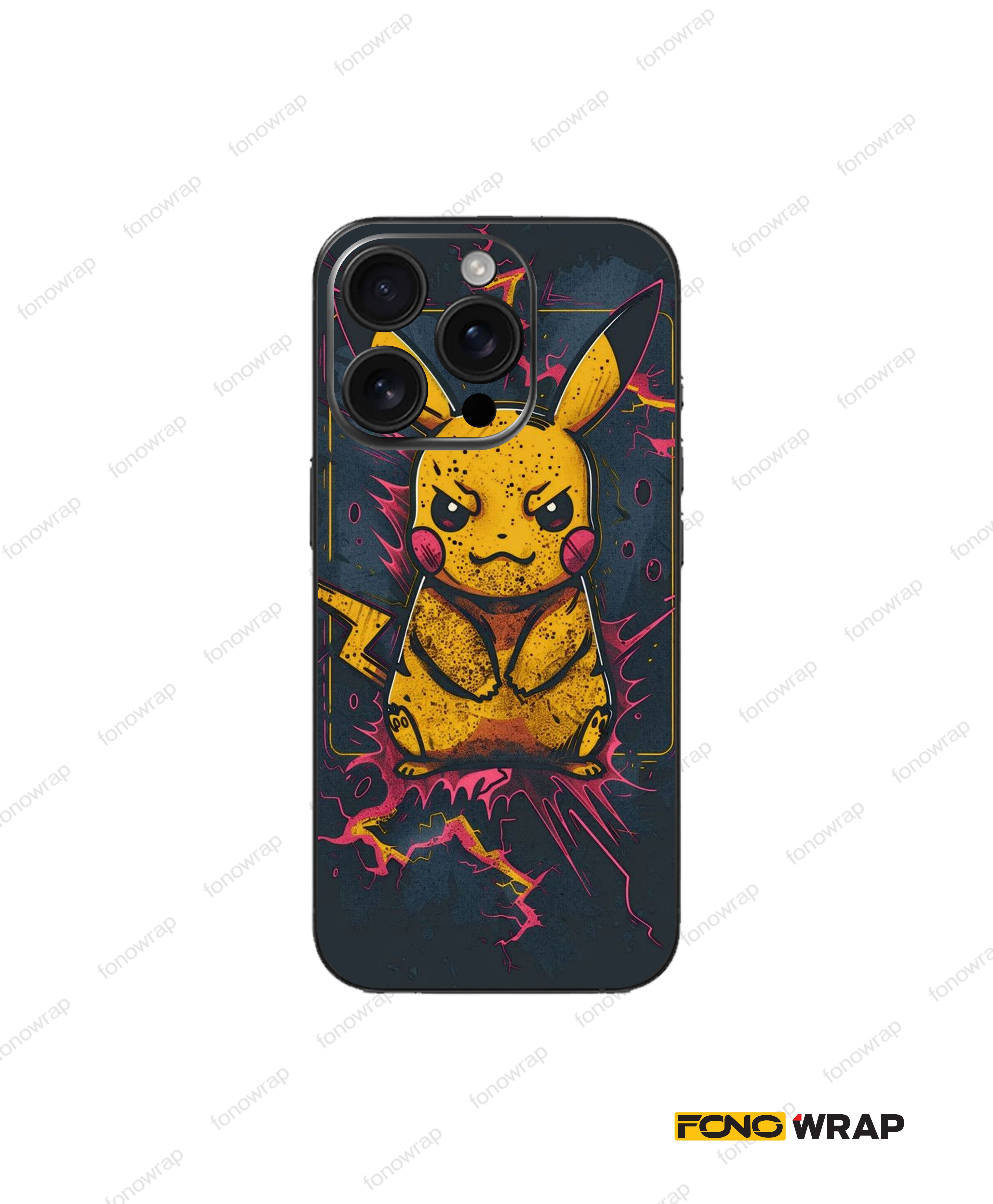 Pikapi Bolt 3D Embossed Mobile Skin