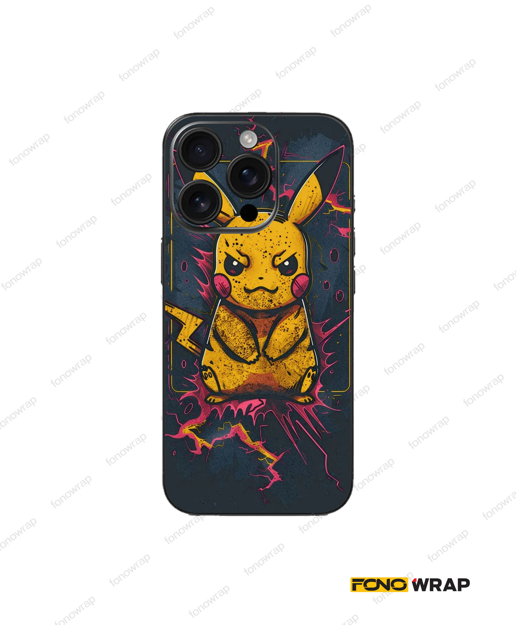 Pikapi Bolt Embossed Mobile Skin