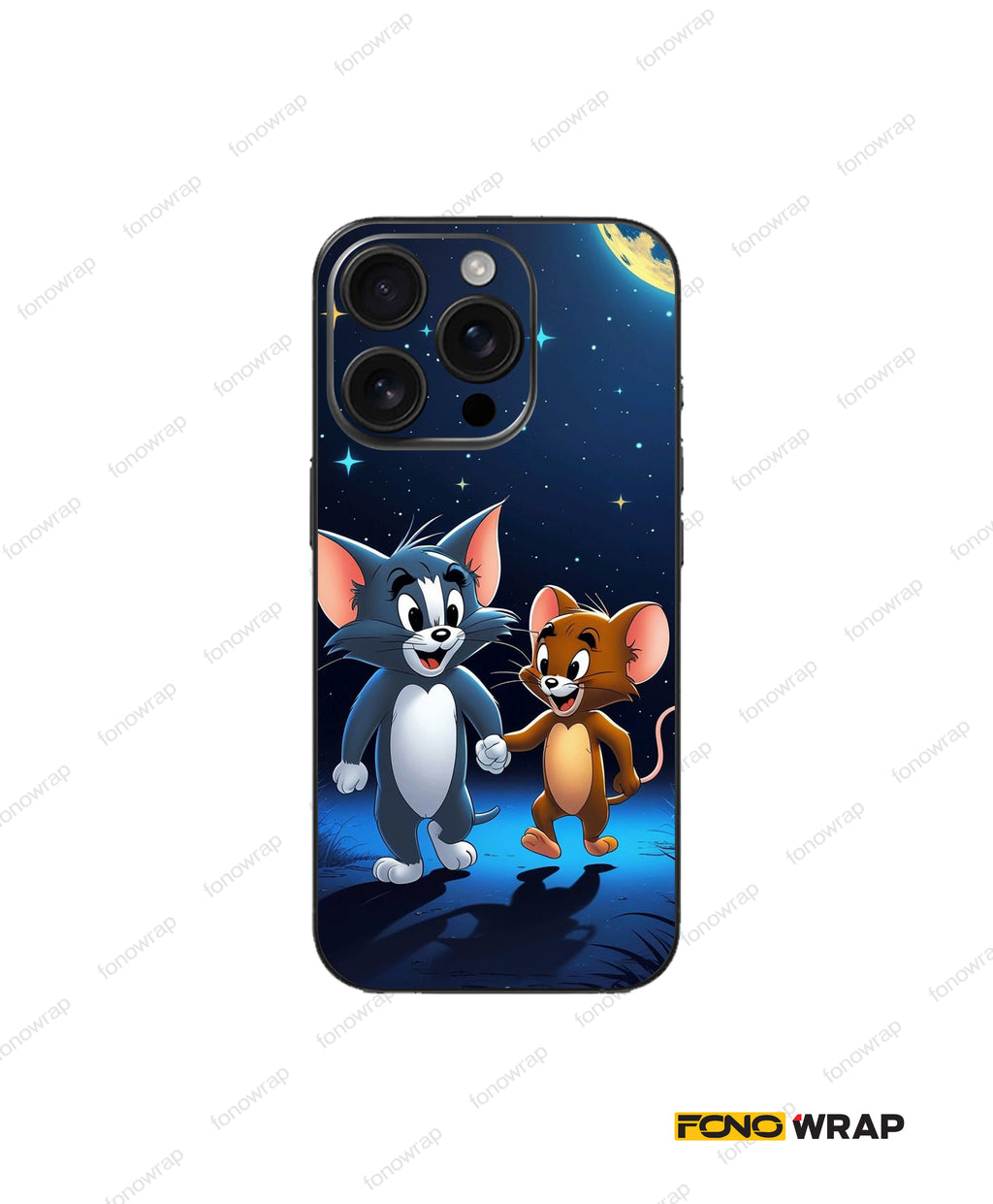 Tom And Jerry Embossed Mobile Skin