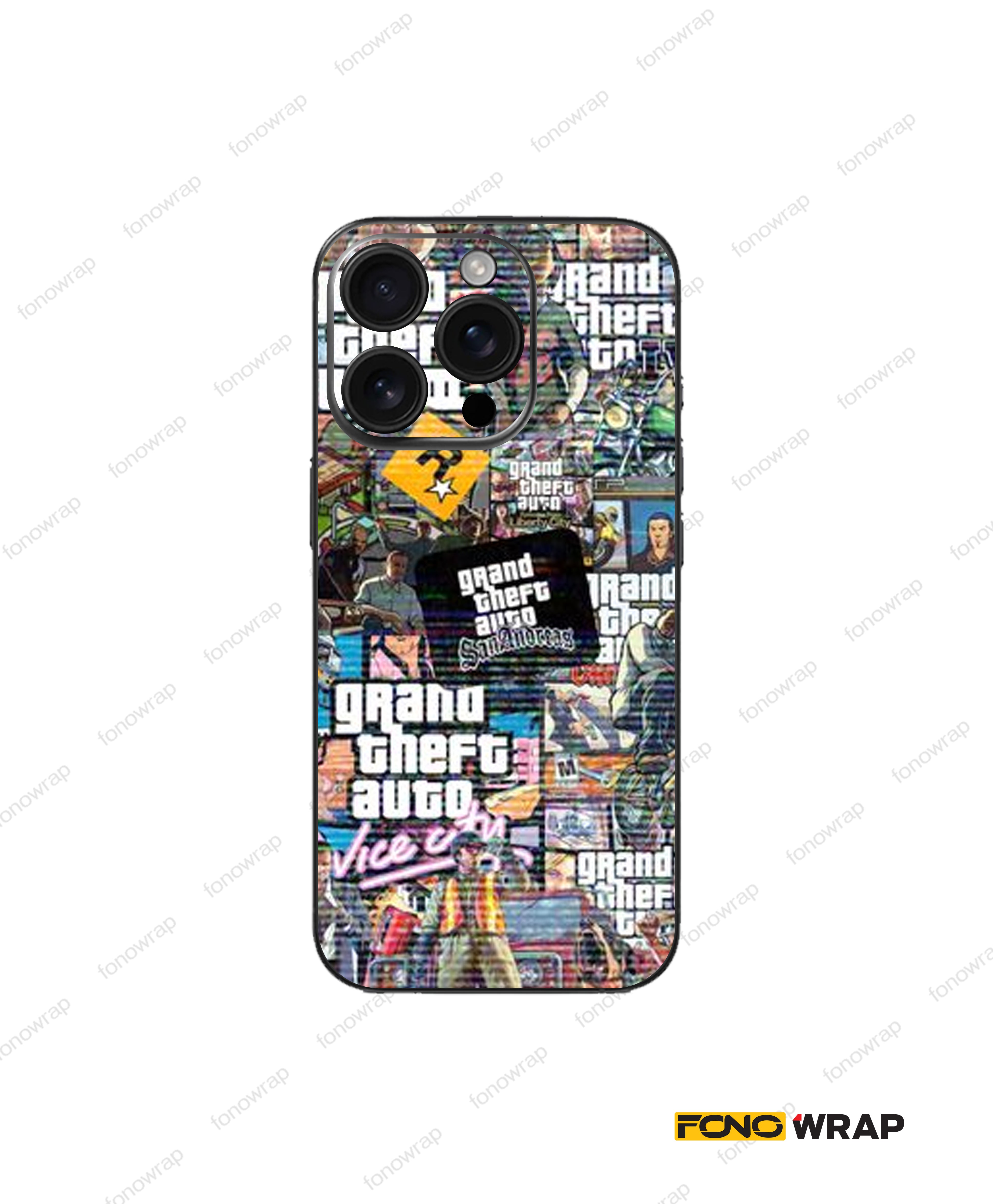 GTA 3D Embossed Mobile Skin