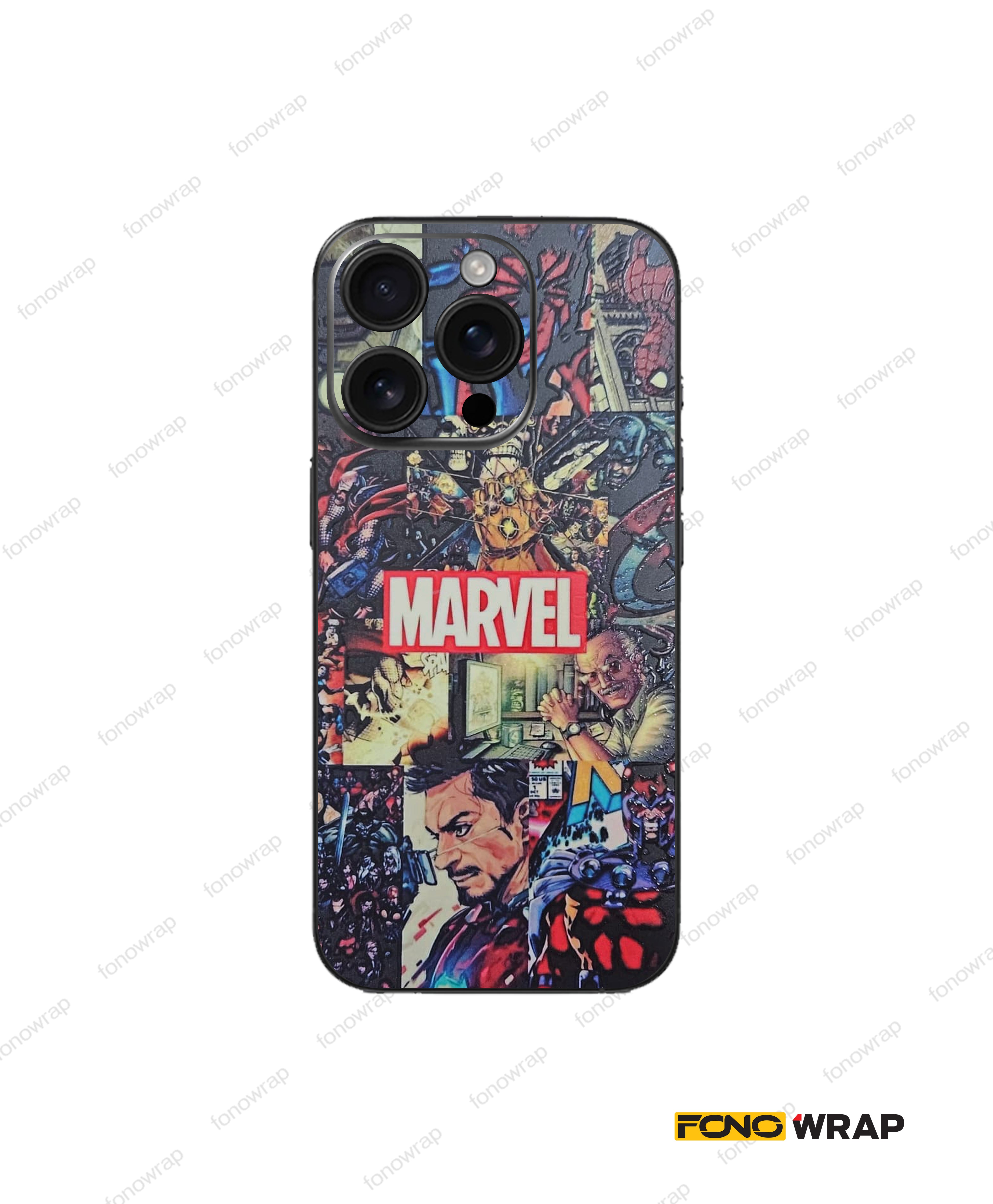 Marvel Comics 3D Embossed Mobile Skin