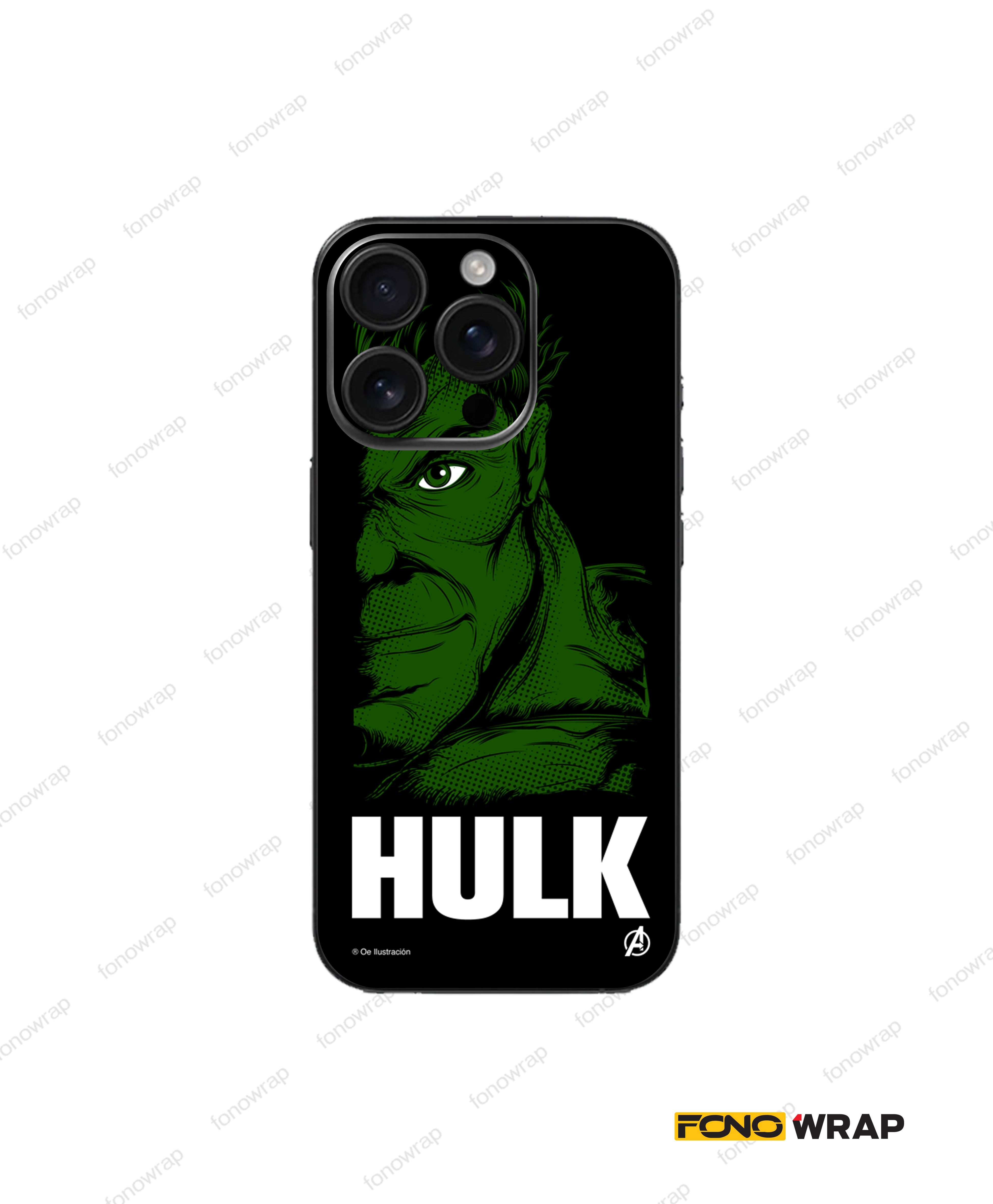 Hulk The Beast 3D Embossed Mobile Skin