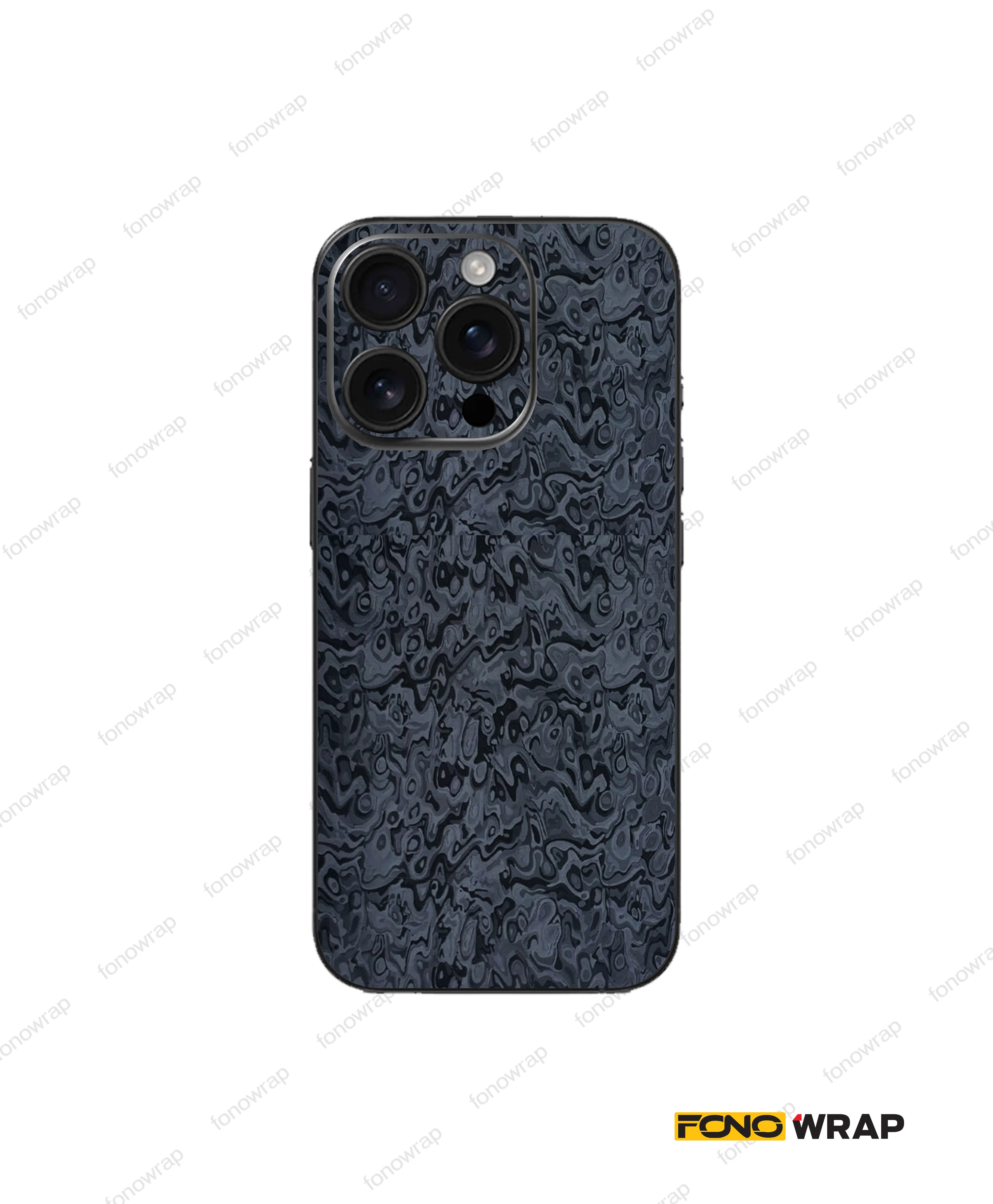 Black Water Ripple Textured Mobile Skin