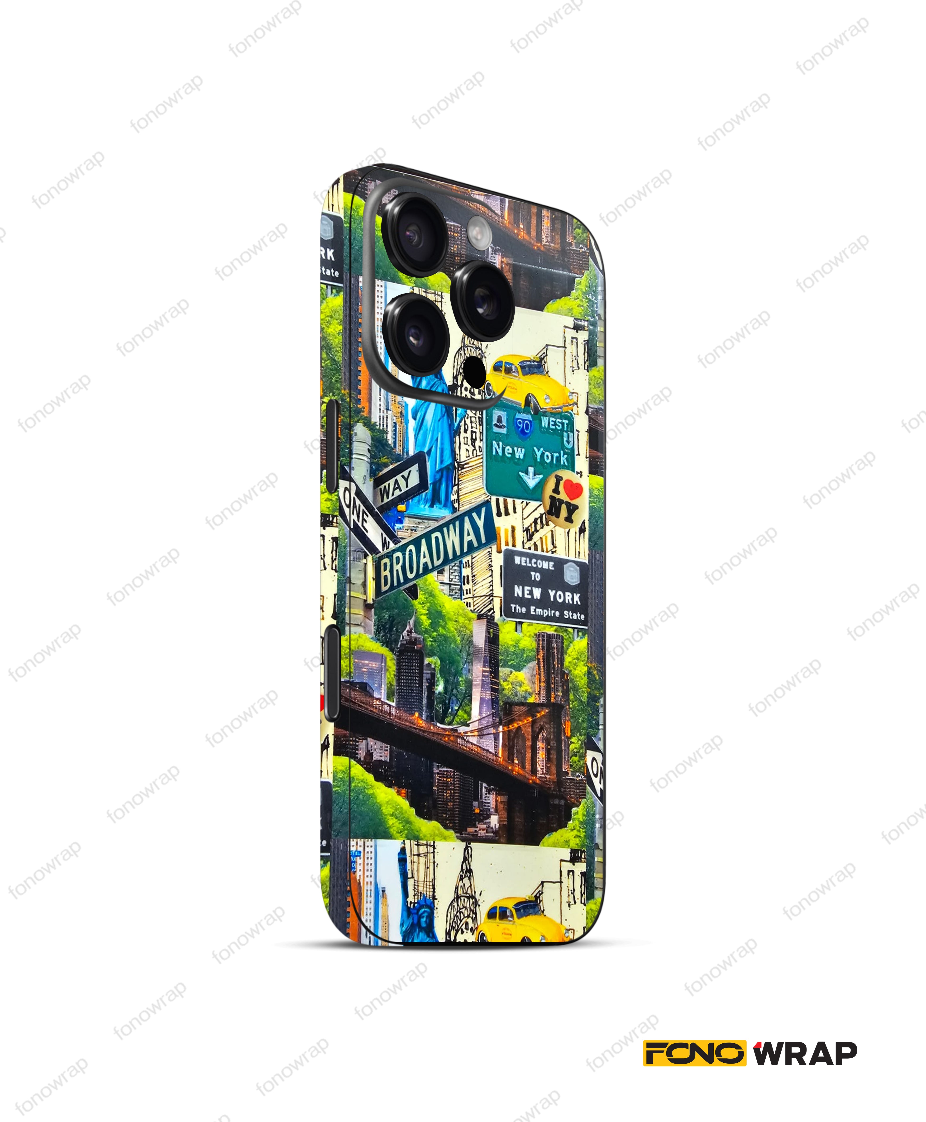 Broadway 3D Embossed Mobile Skin