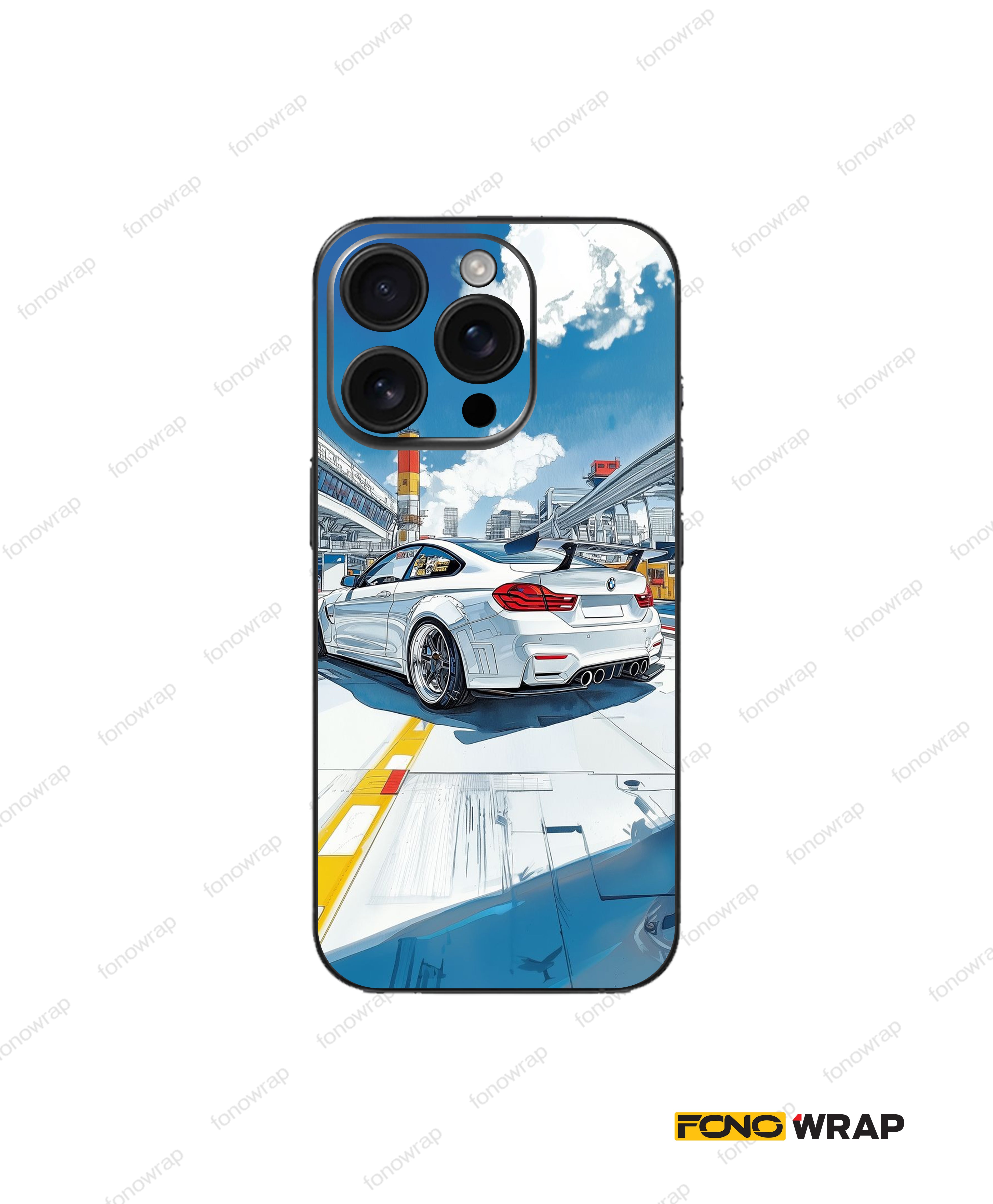 BMW Sports 3D Embossed Mobile Skin