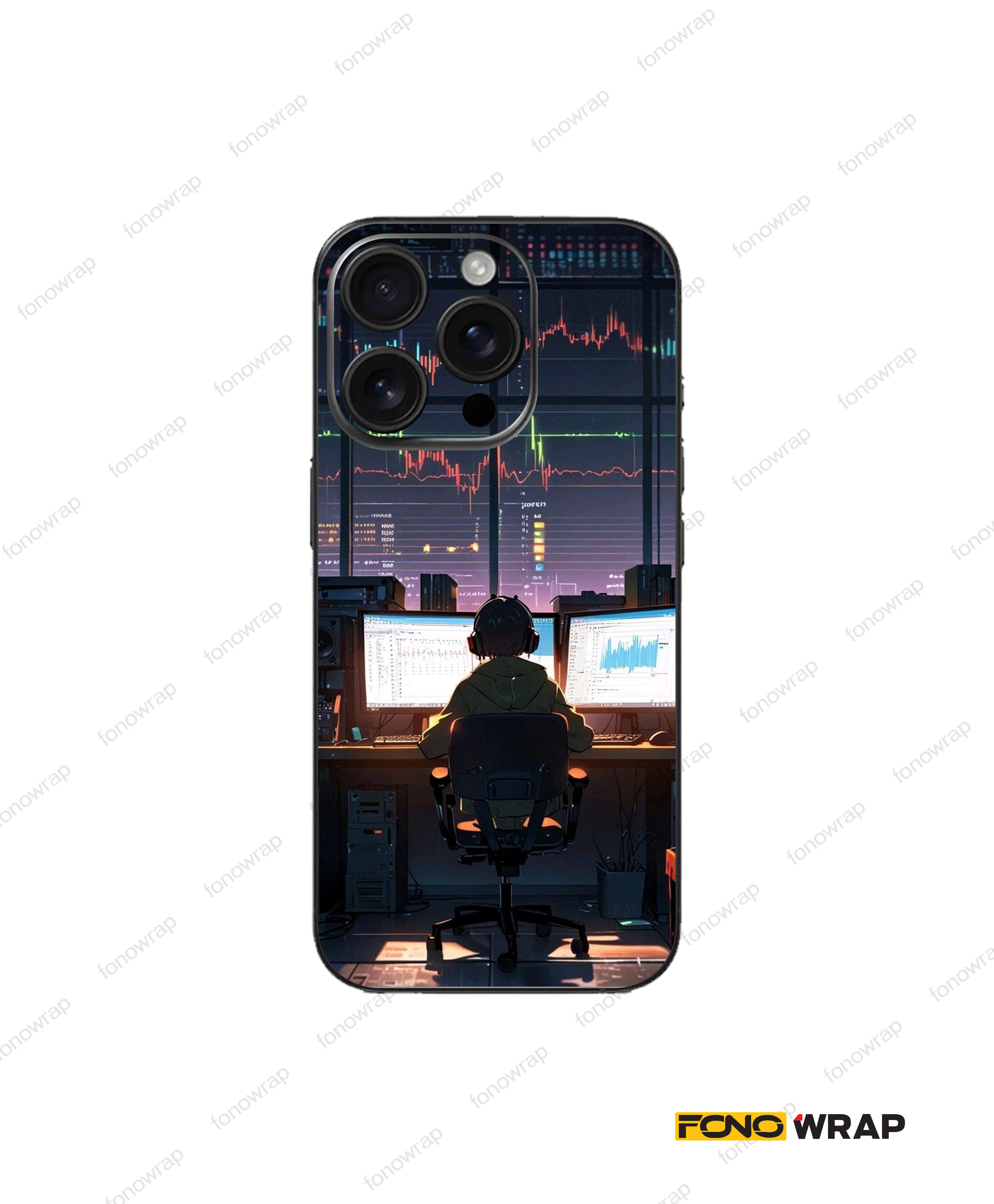 Hacker 3D Embossed Mobile Skin