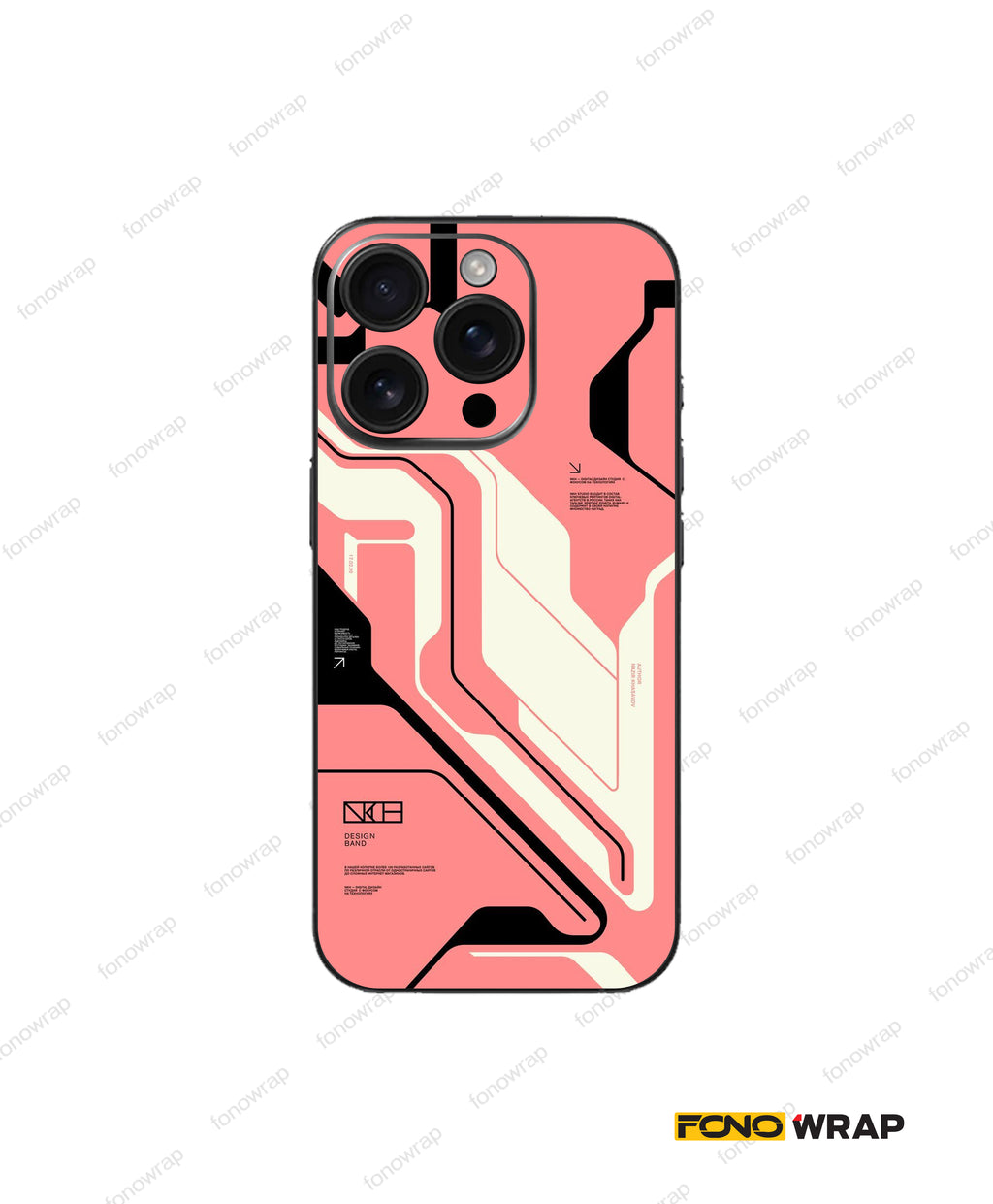 Pink Cyberpunk Embossed Mobile Skin