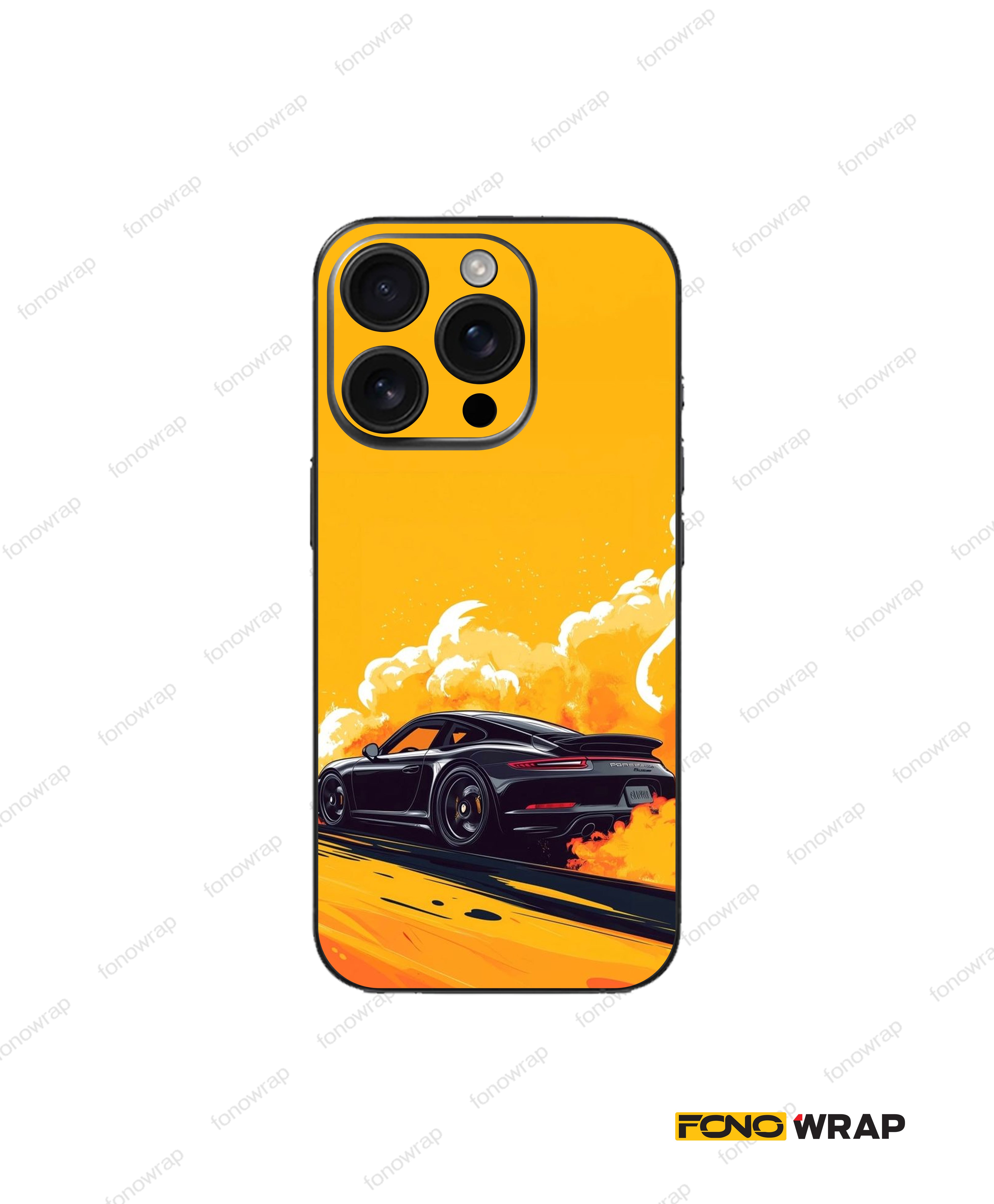 Porsche Dark Edition 3D Embossed Mobile Skin