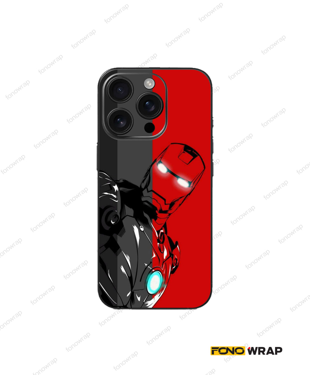 Iron Man Embossed Mobile Skin