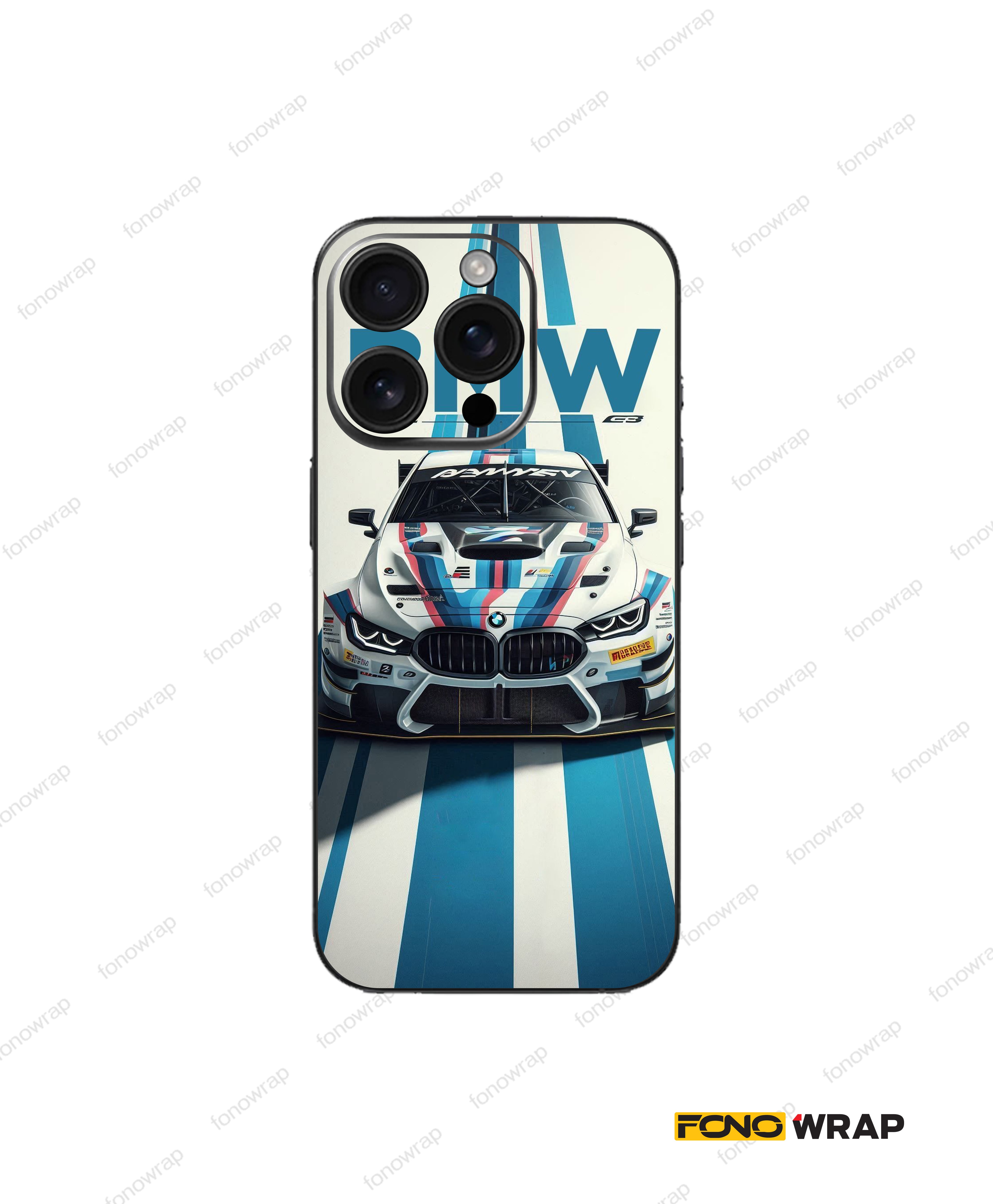 BMW Car 3D Embossed Mobile Skin