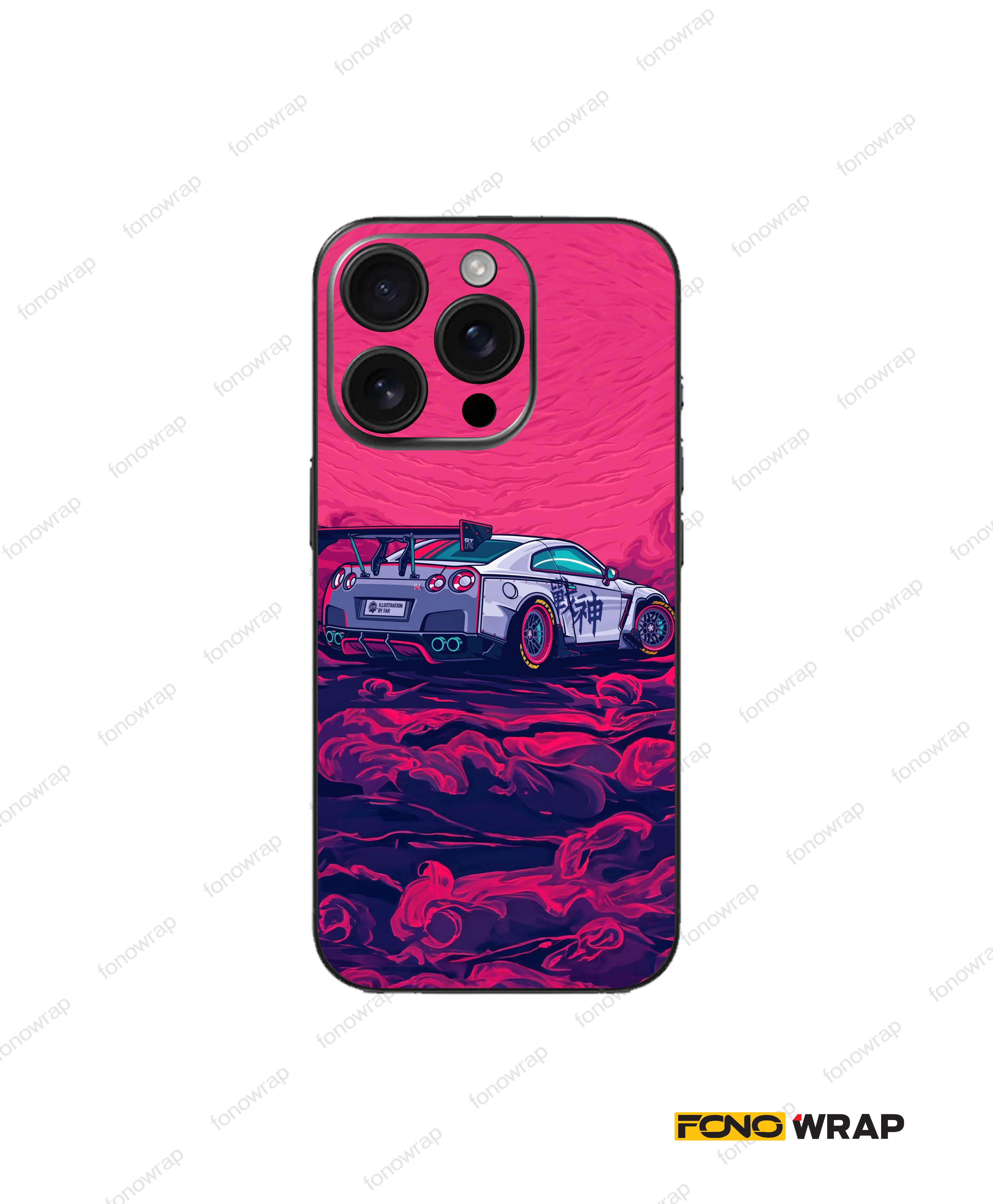 Nissan GTR 3D Embossed Mobile Skin