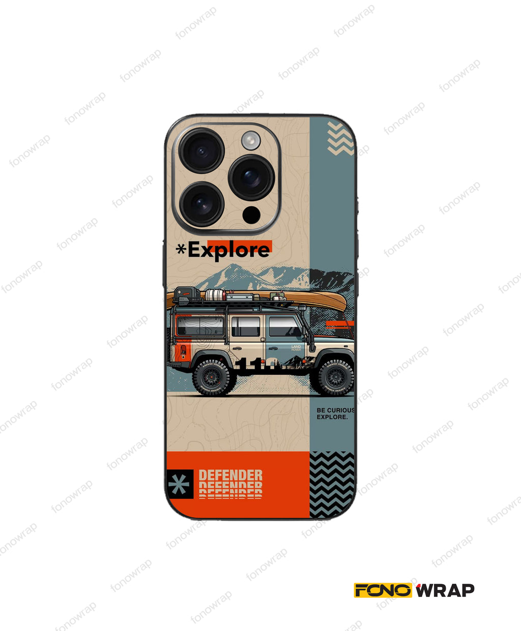 Land Rover Embossed Mobile Skin