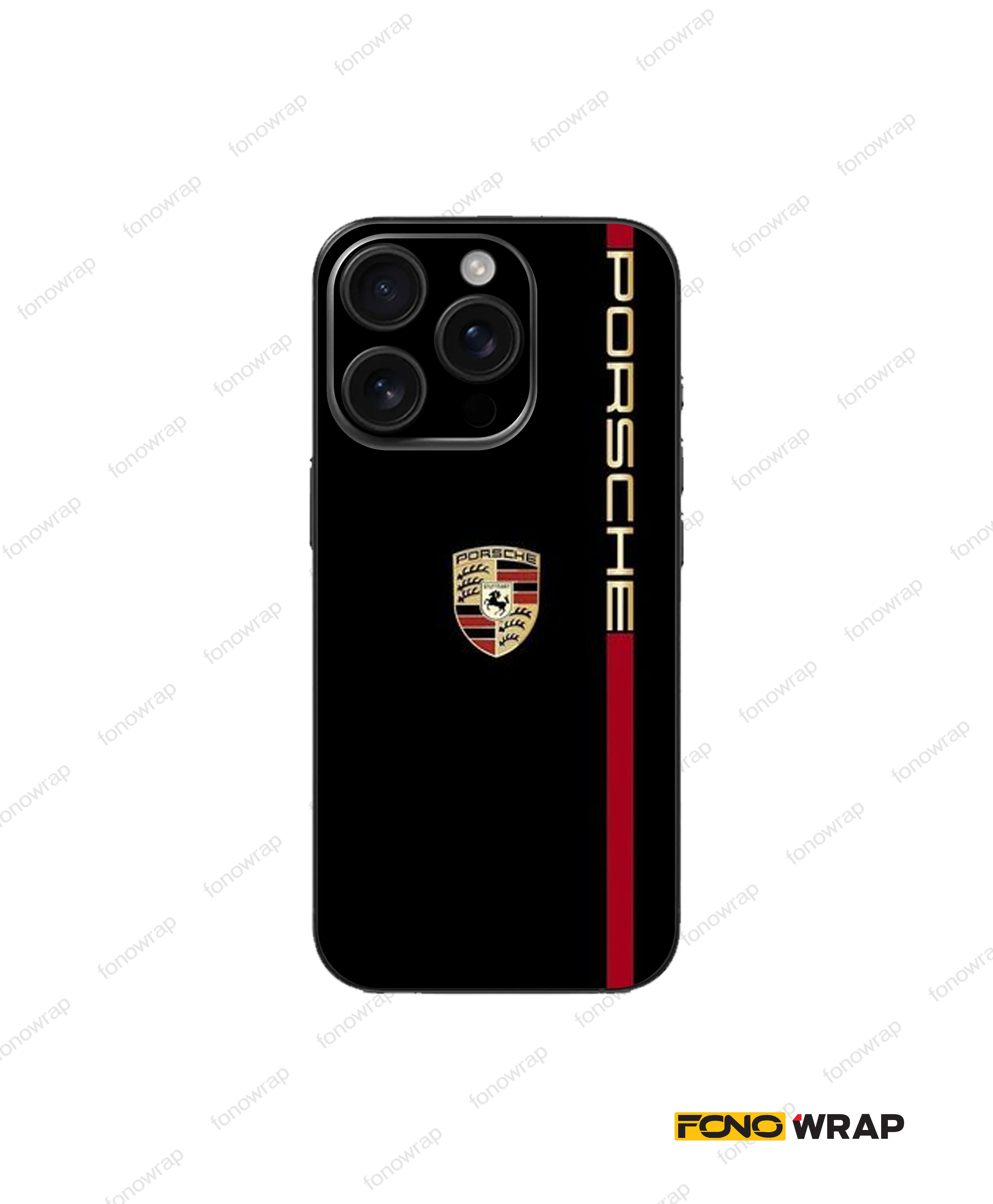 Porsche CF 3D Embossed Mobile Skin
