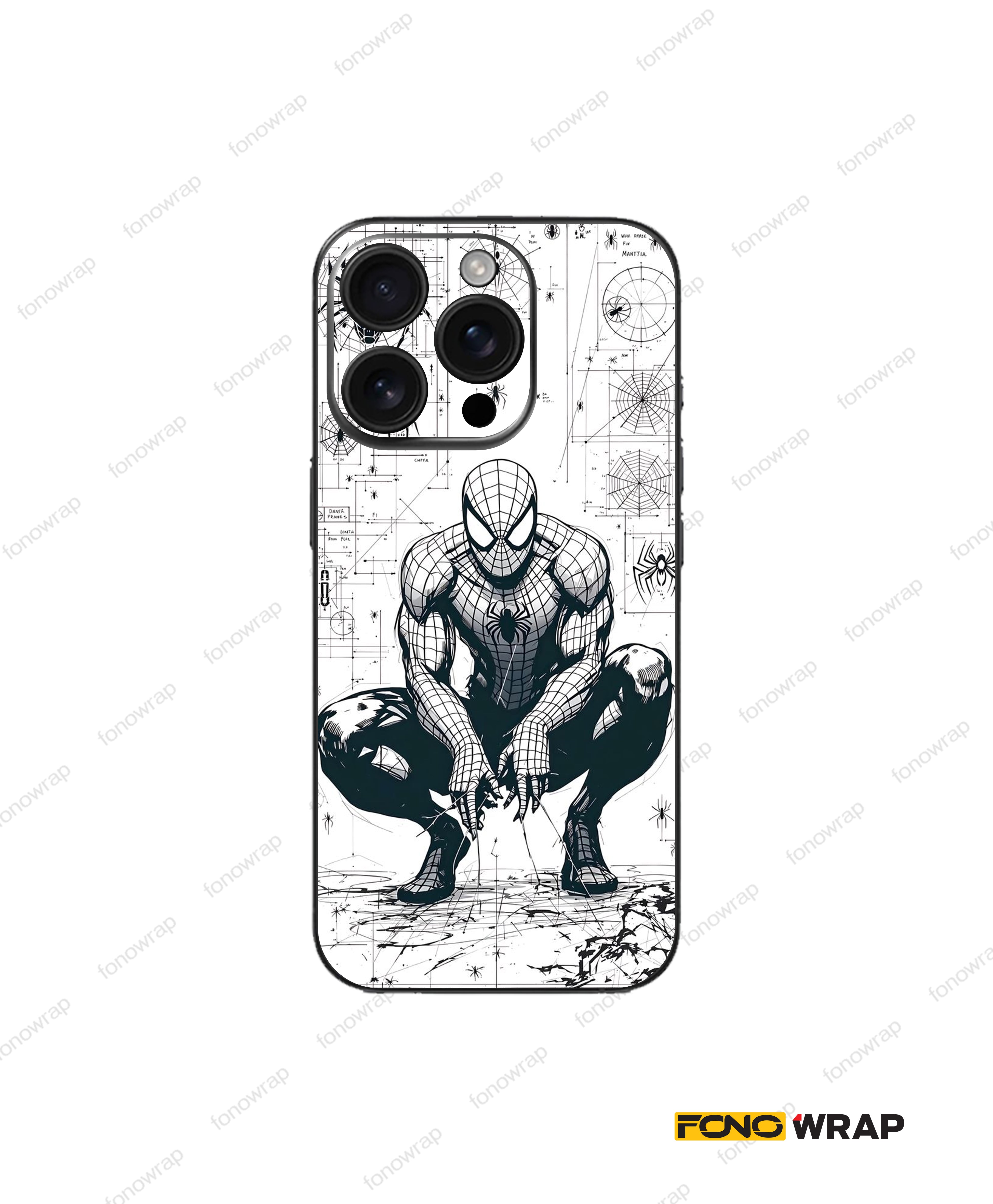 Spidy Man 3D Embossed Mobile Skin