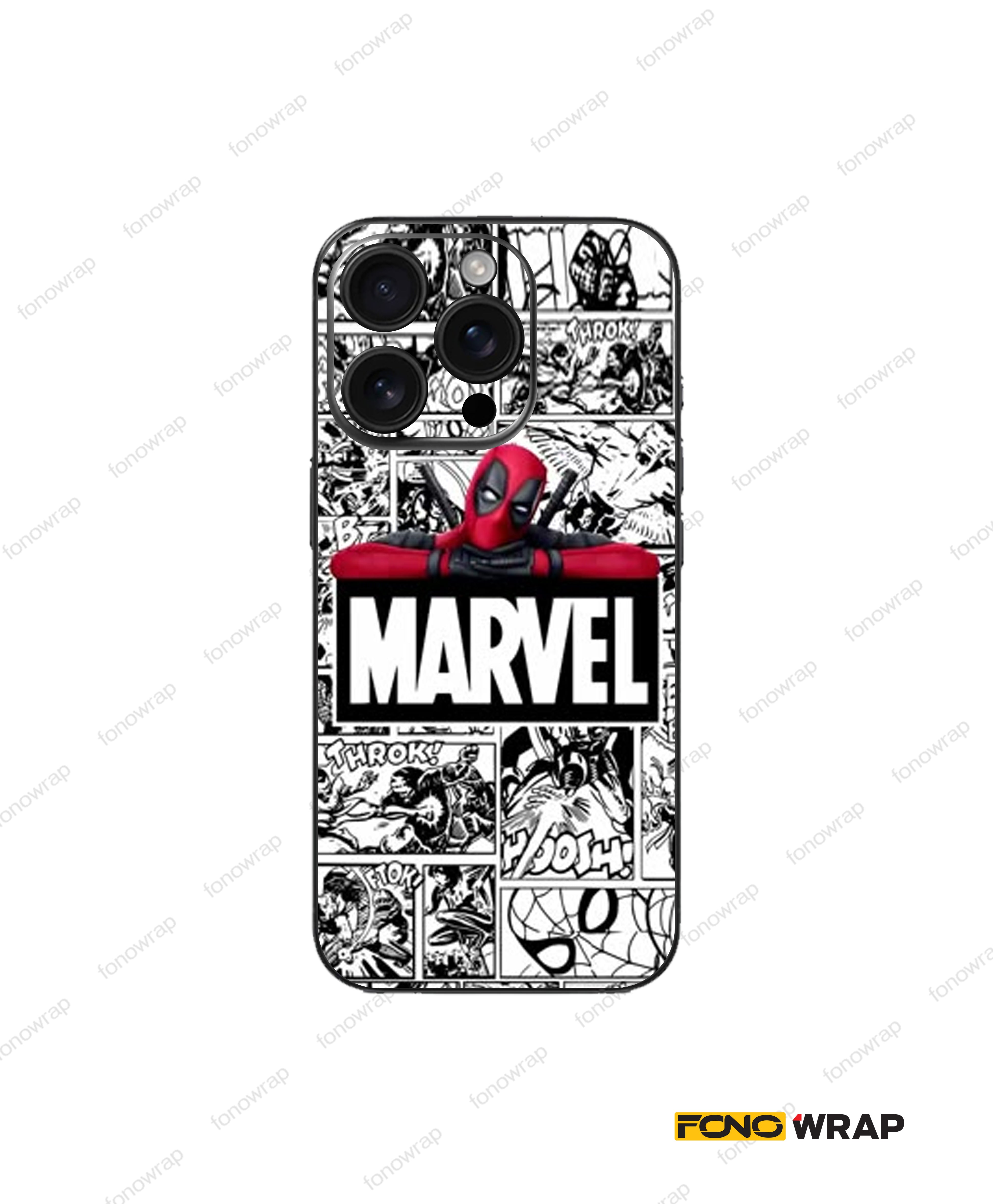 Deadpool 3D Embossed Mobile Skin