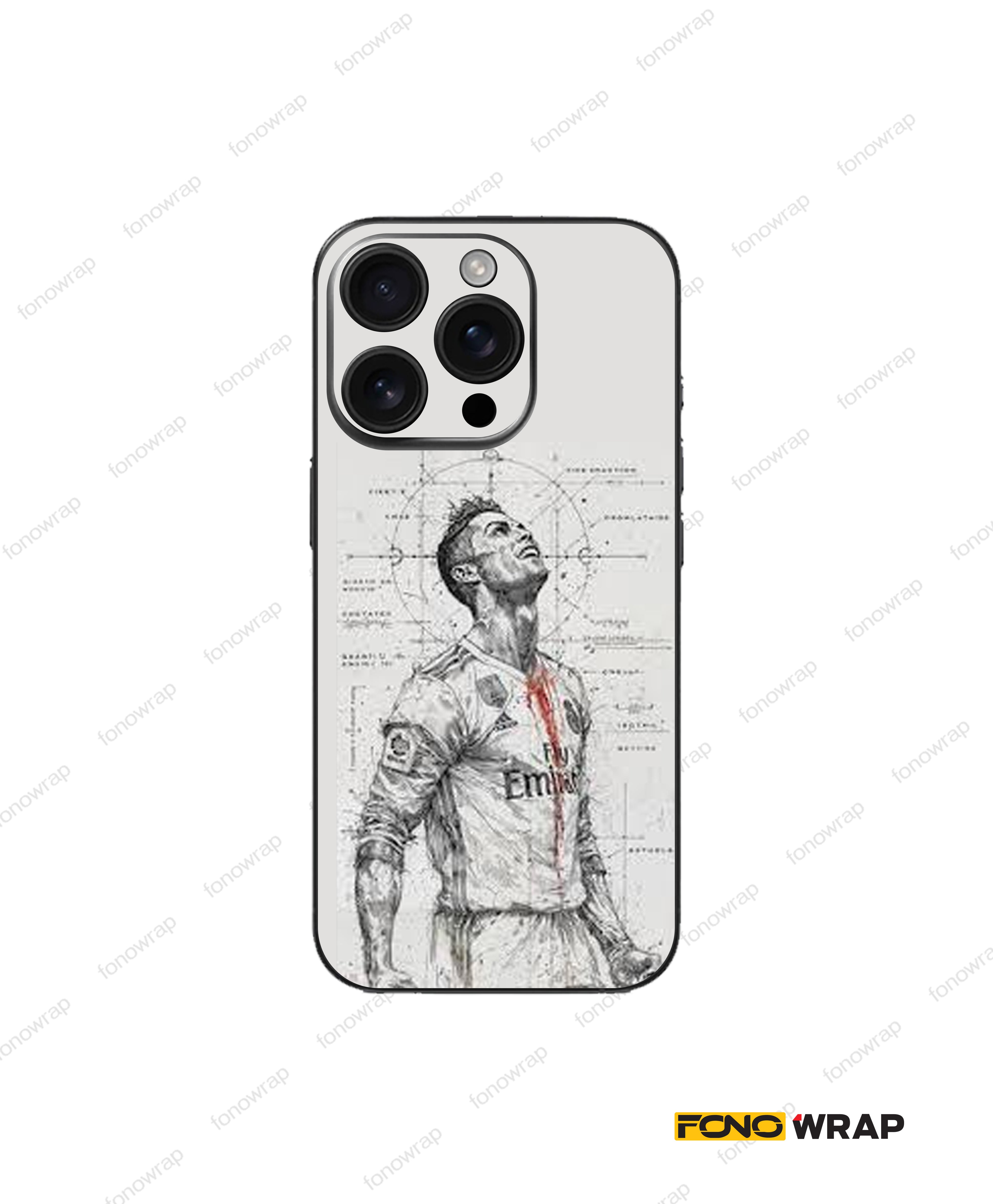 Ronaldo 3D Embossed Mobile Skin