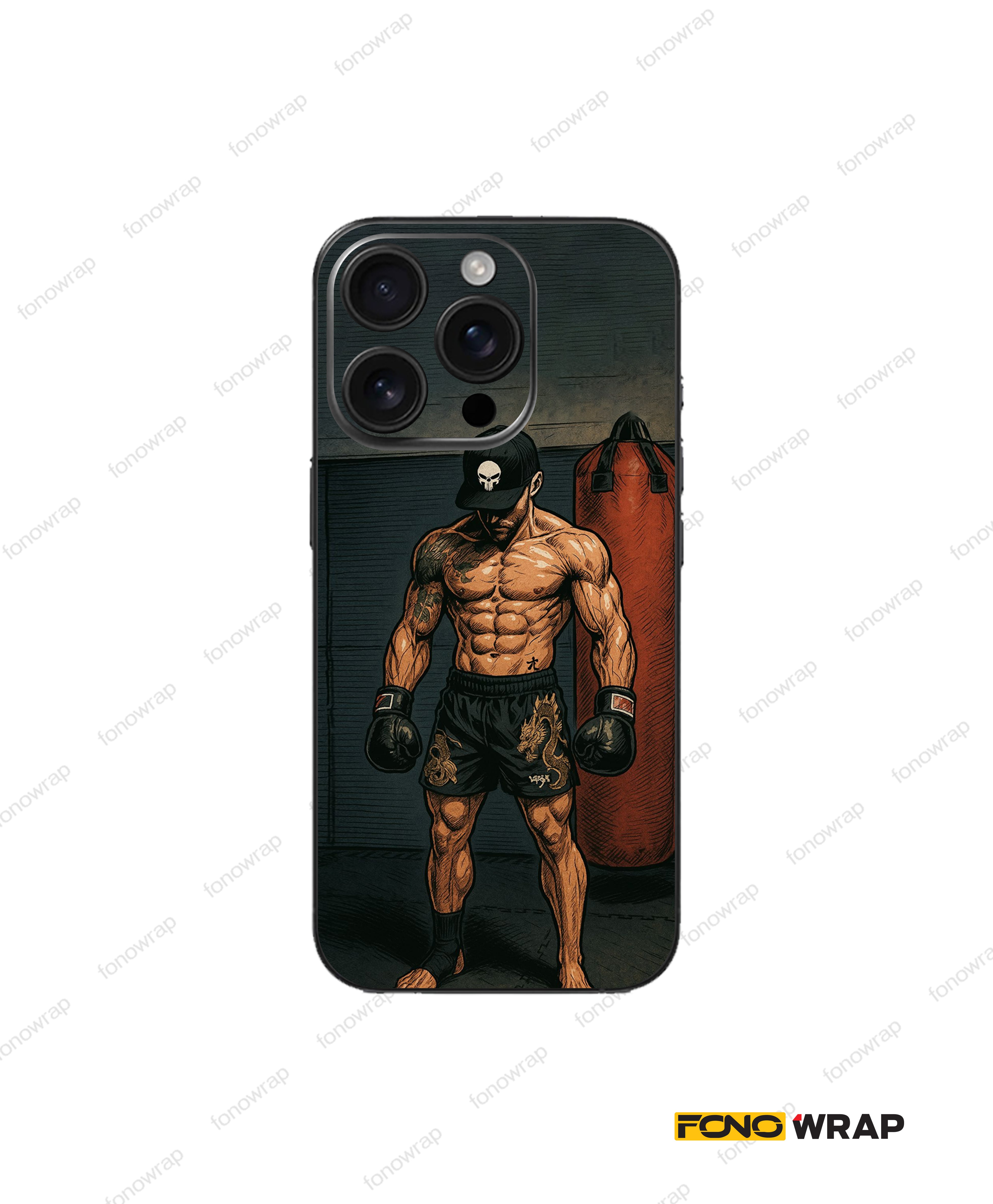 Workout 3D Embossed Mobile Skin