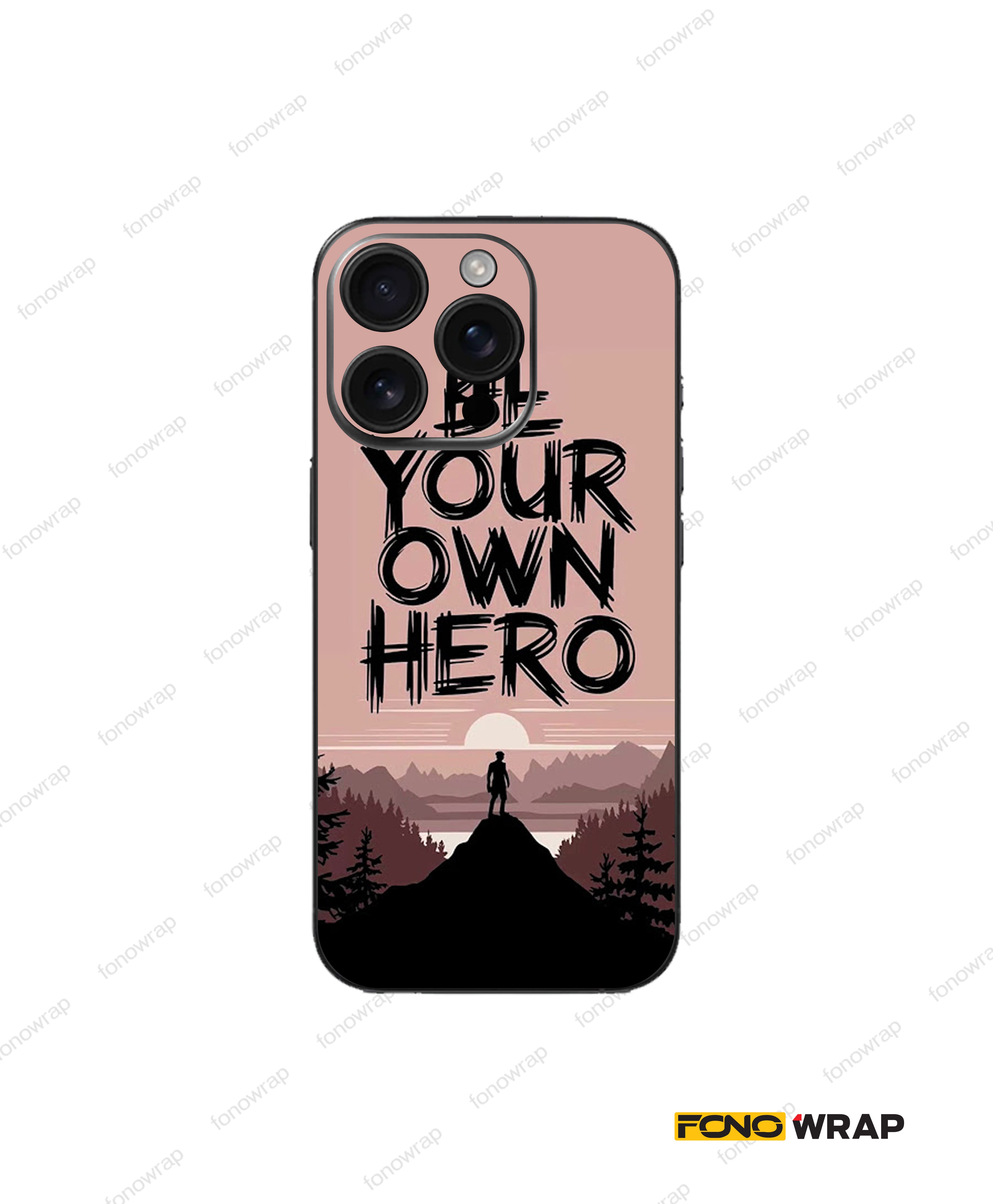 Be your Own Hero 3D Embossed Mobile Skin