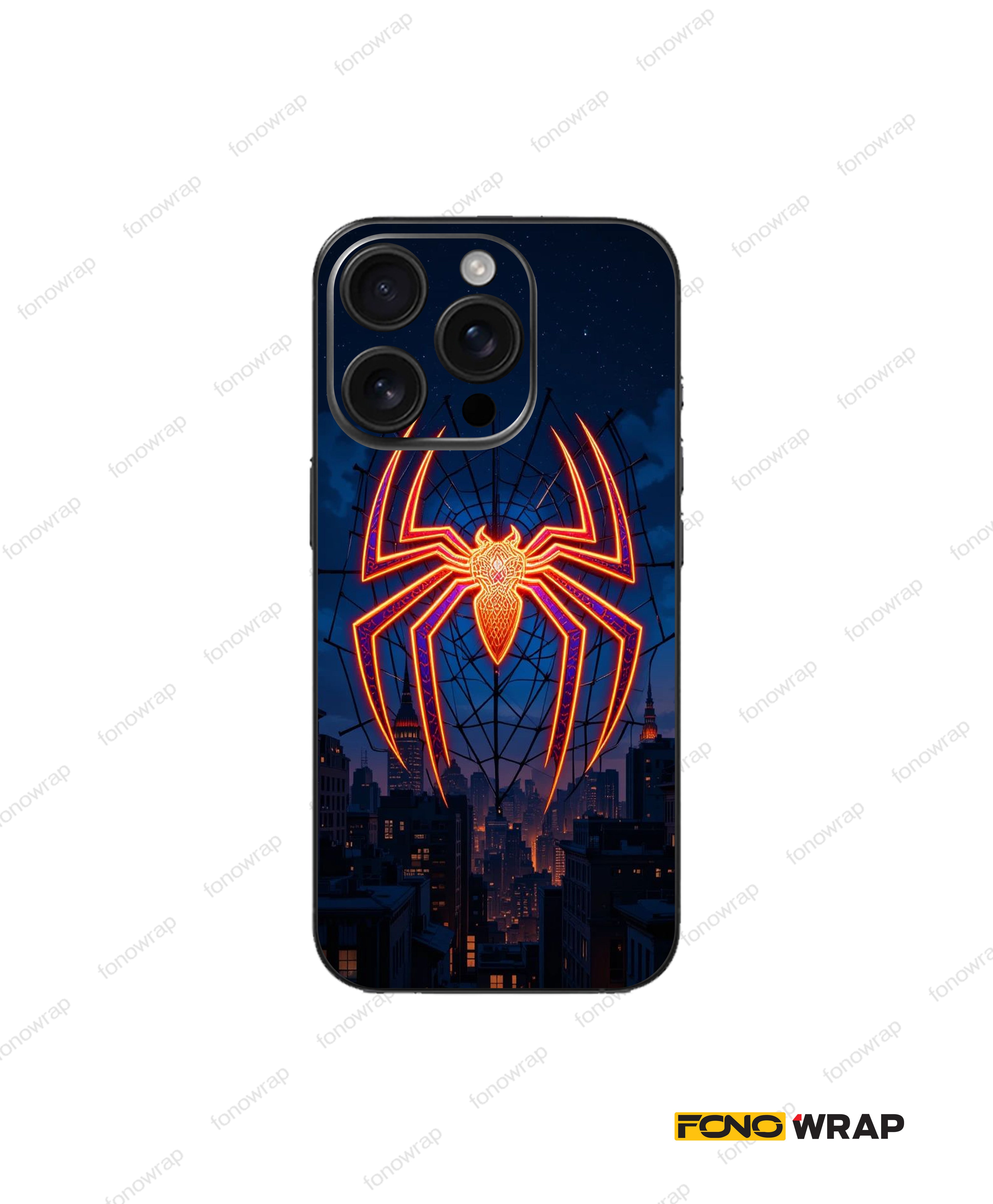 Spider V2 3D Embossed Mobile Skin