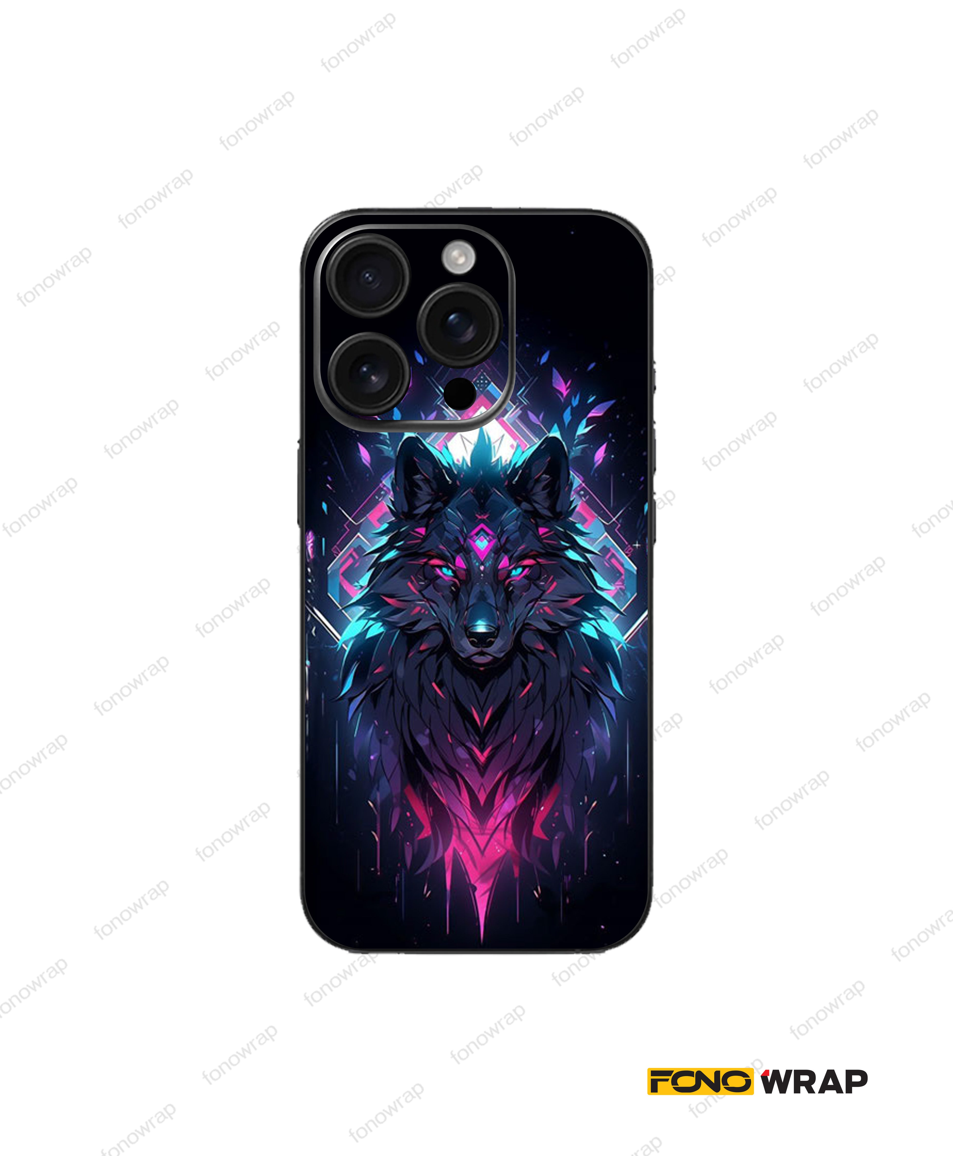 Wolf 3D Embossed Mobile Skin