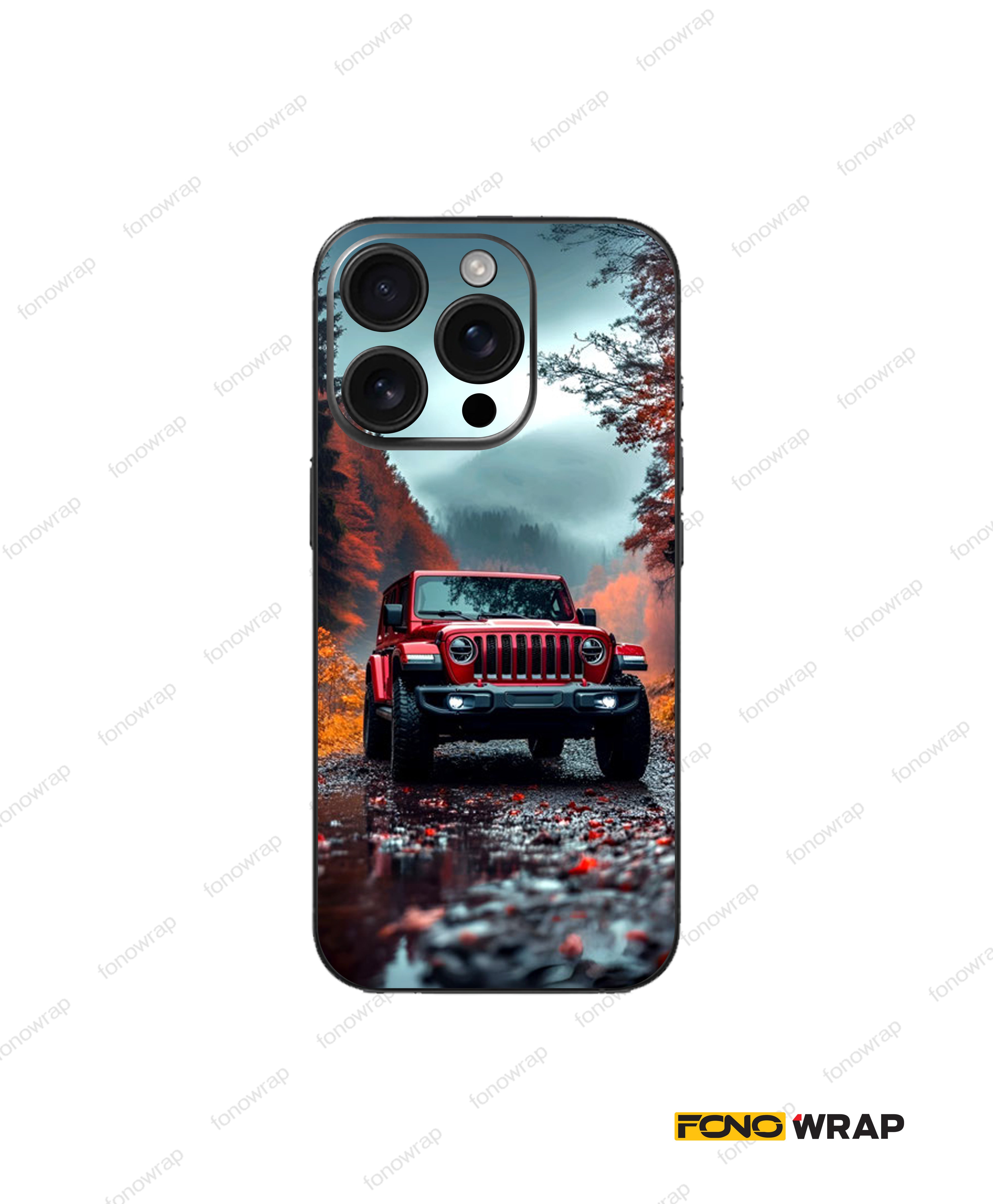 Jeep Wrangler 3D Embossed Mobile Skin