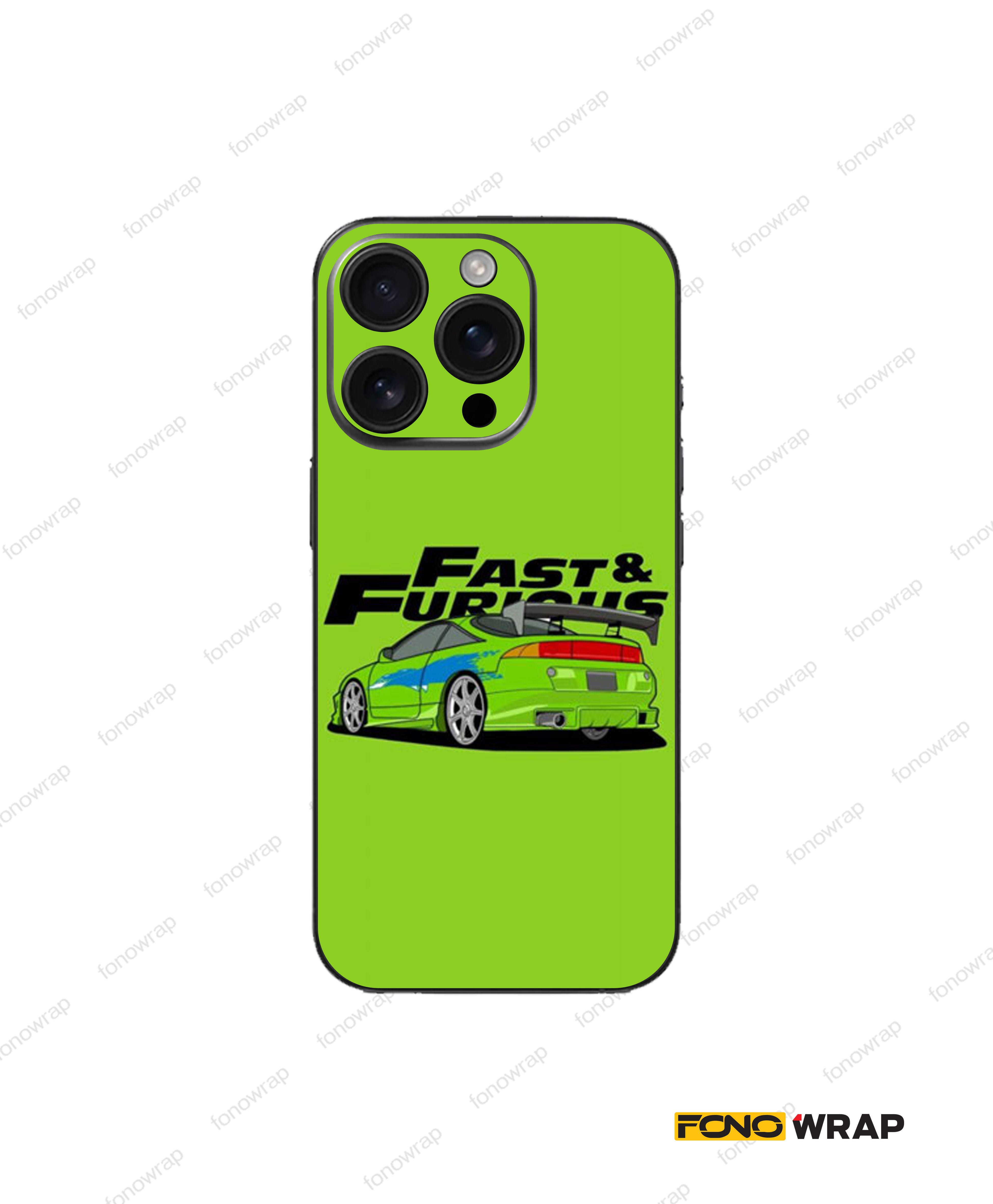 Fast $ Furious 3D Embossed Mobile Skin