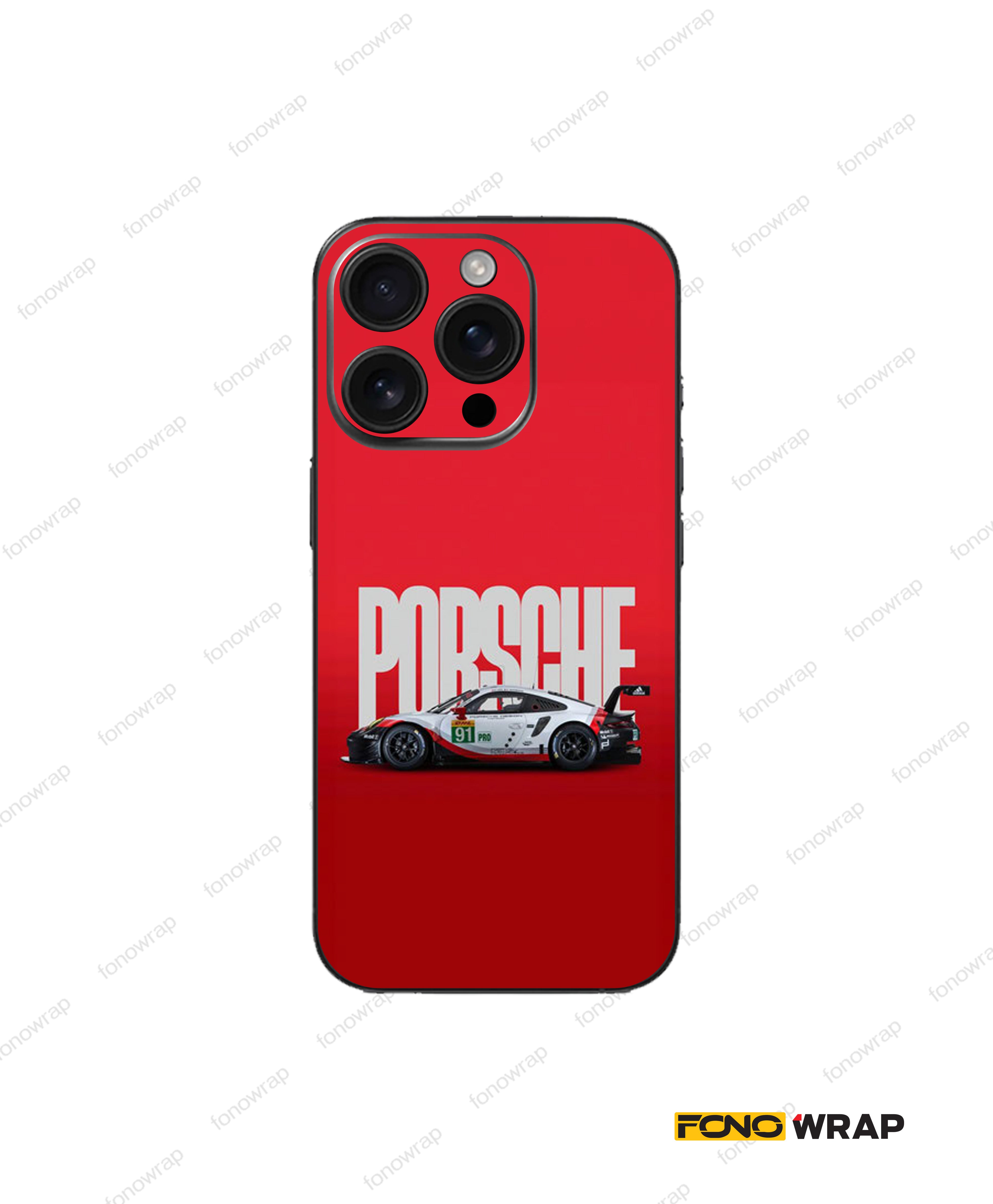 Porsche Sport 3D Embossed Mobile Skin