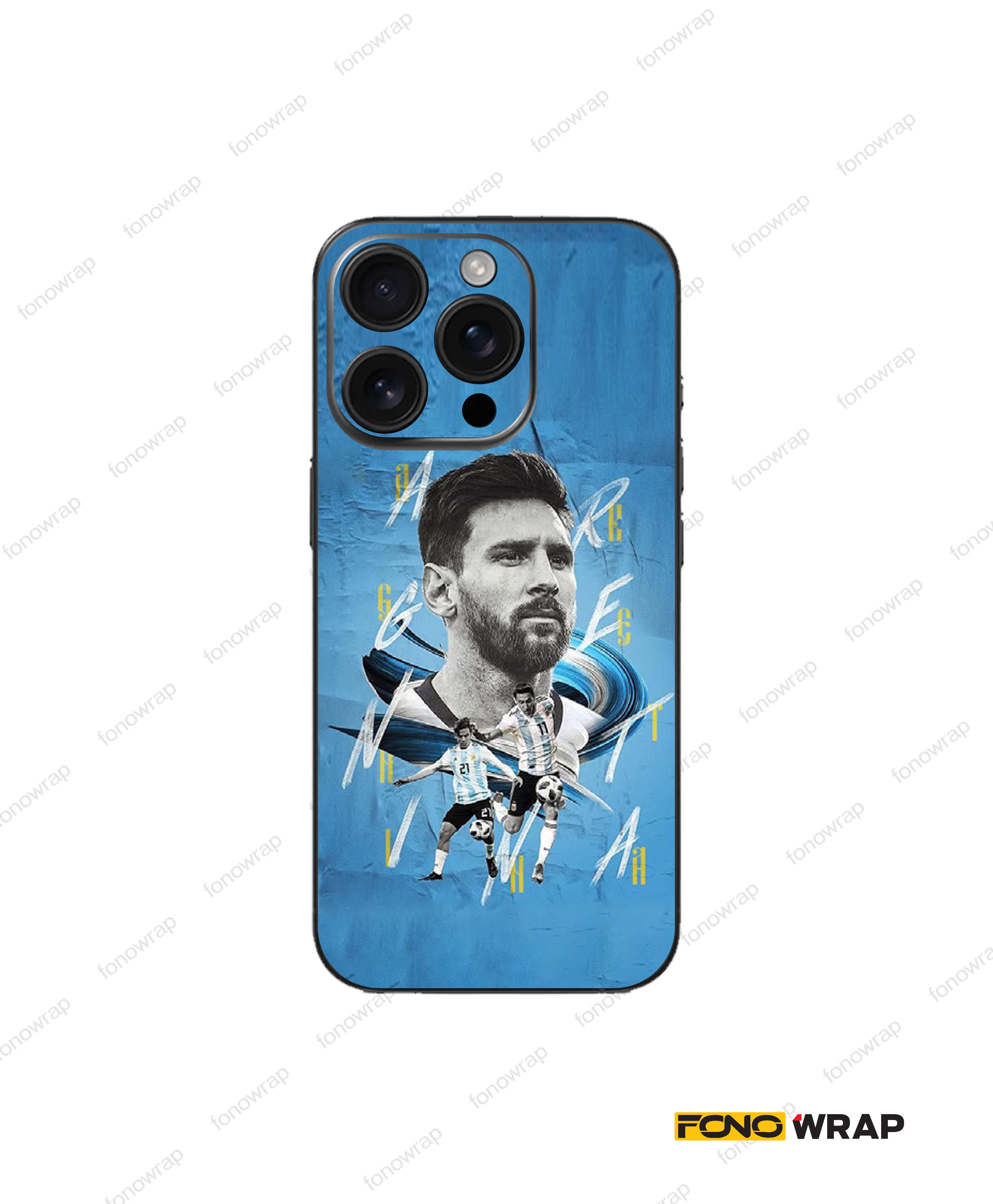 Messi 1 3D Embossed Mobile Skin
