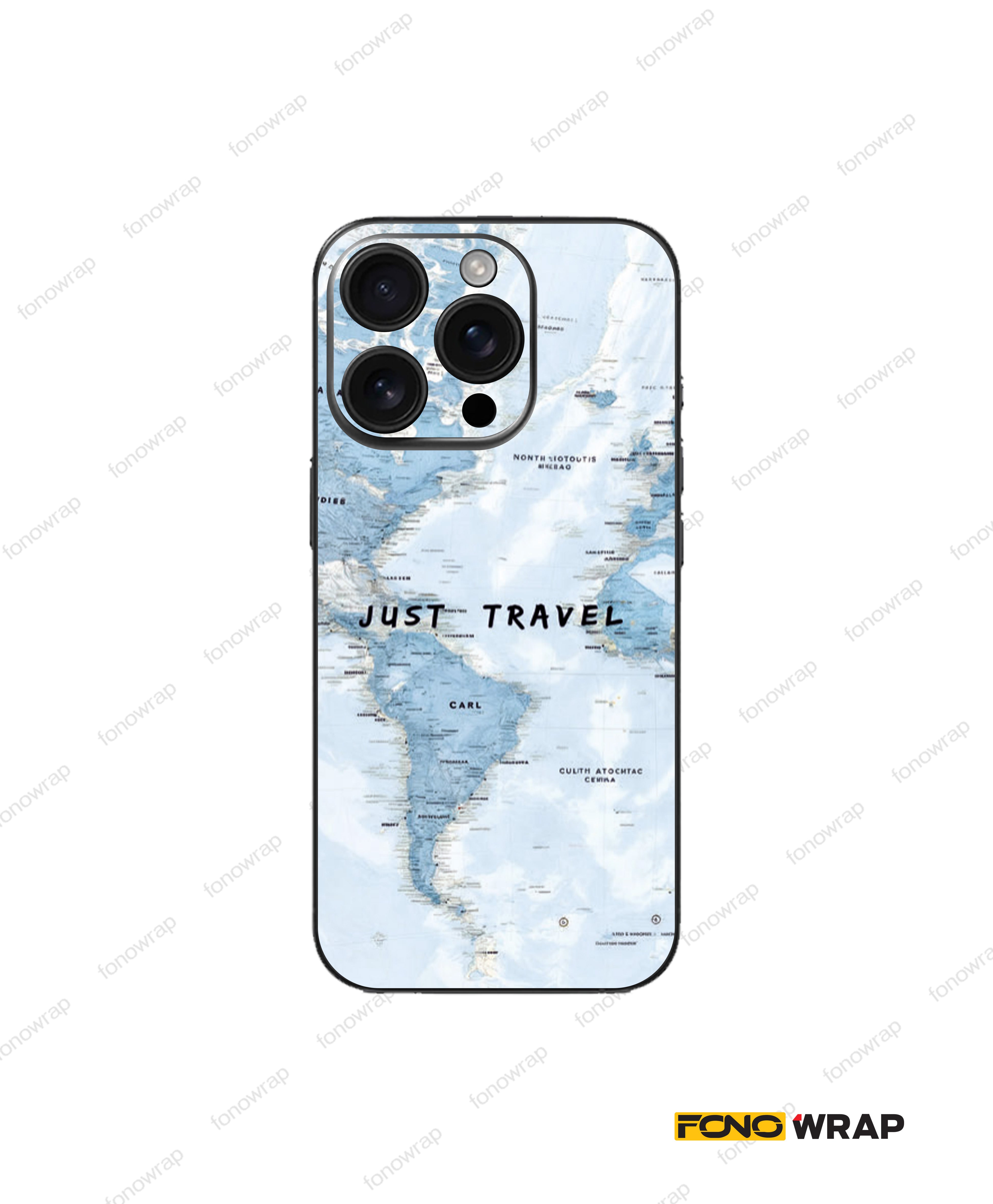 Travel The World 3D Embossed Mobile Skin