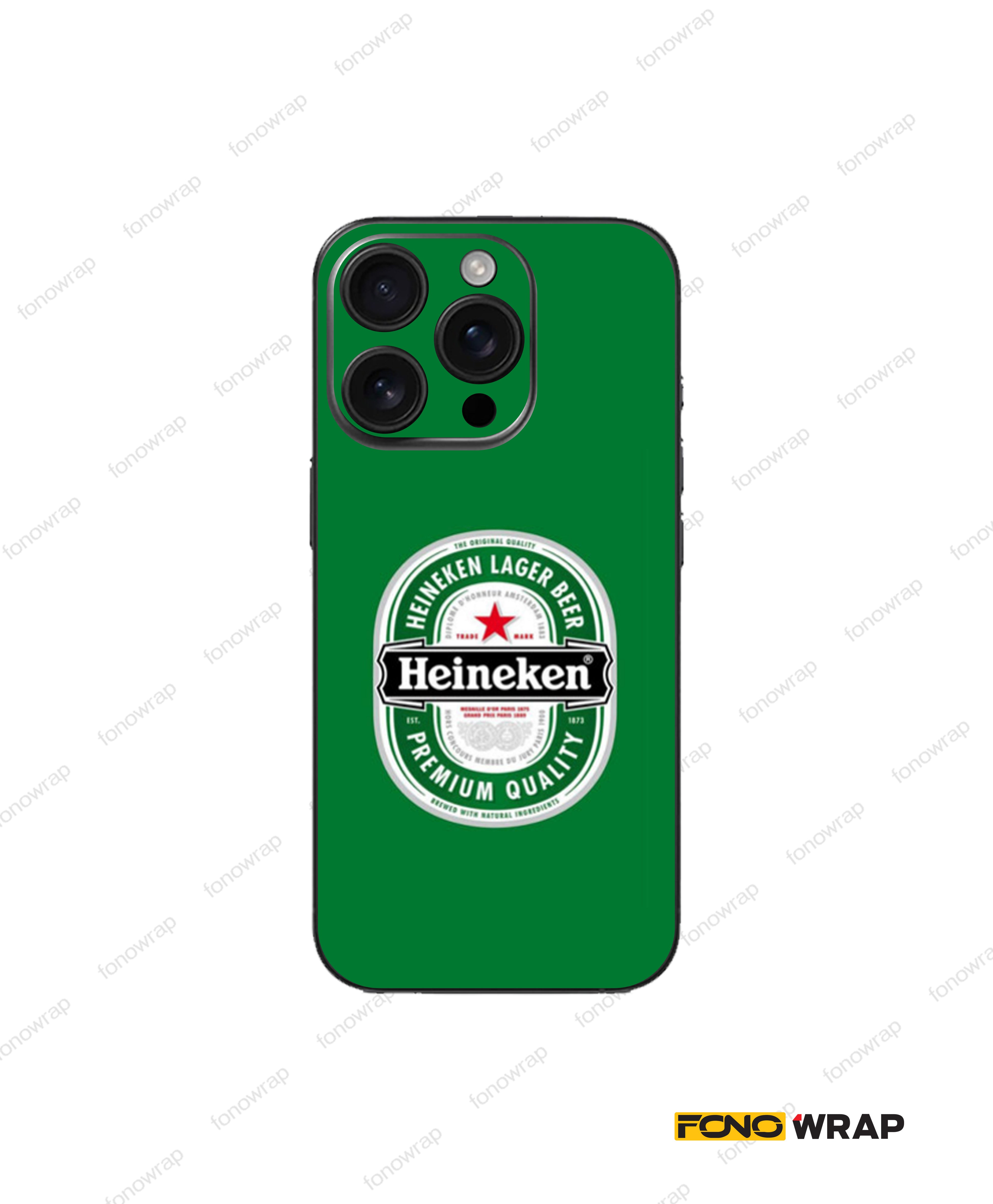 The Heineken 3D Embossed Mobile Skin