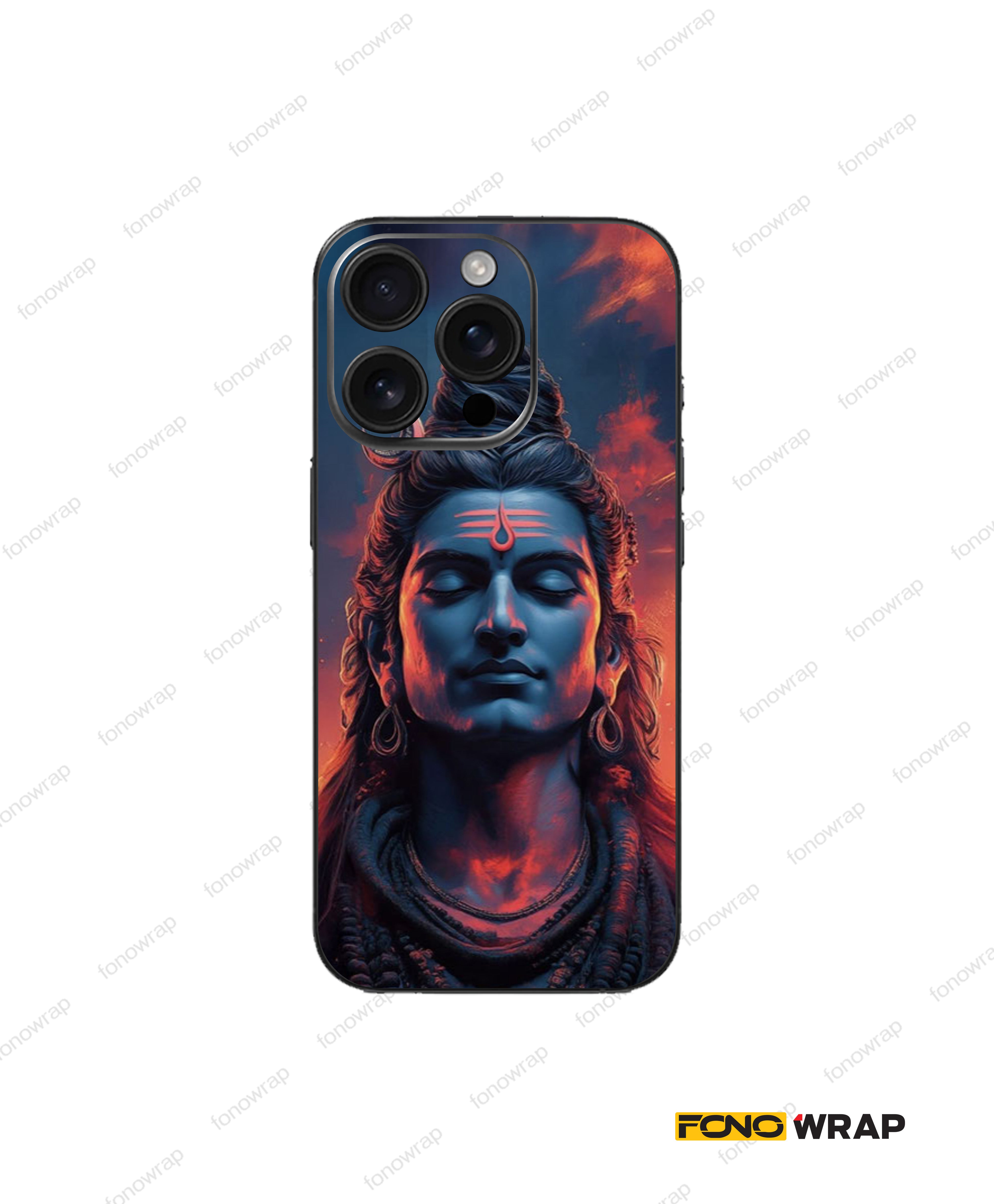 Mahadev 3D Embossed Mobile Skin