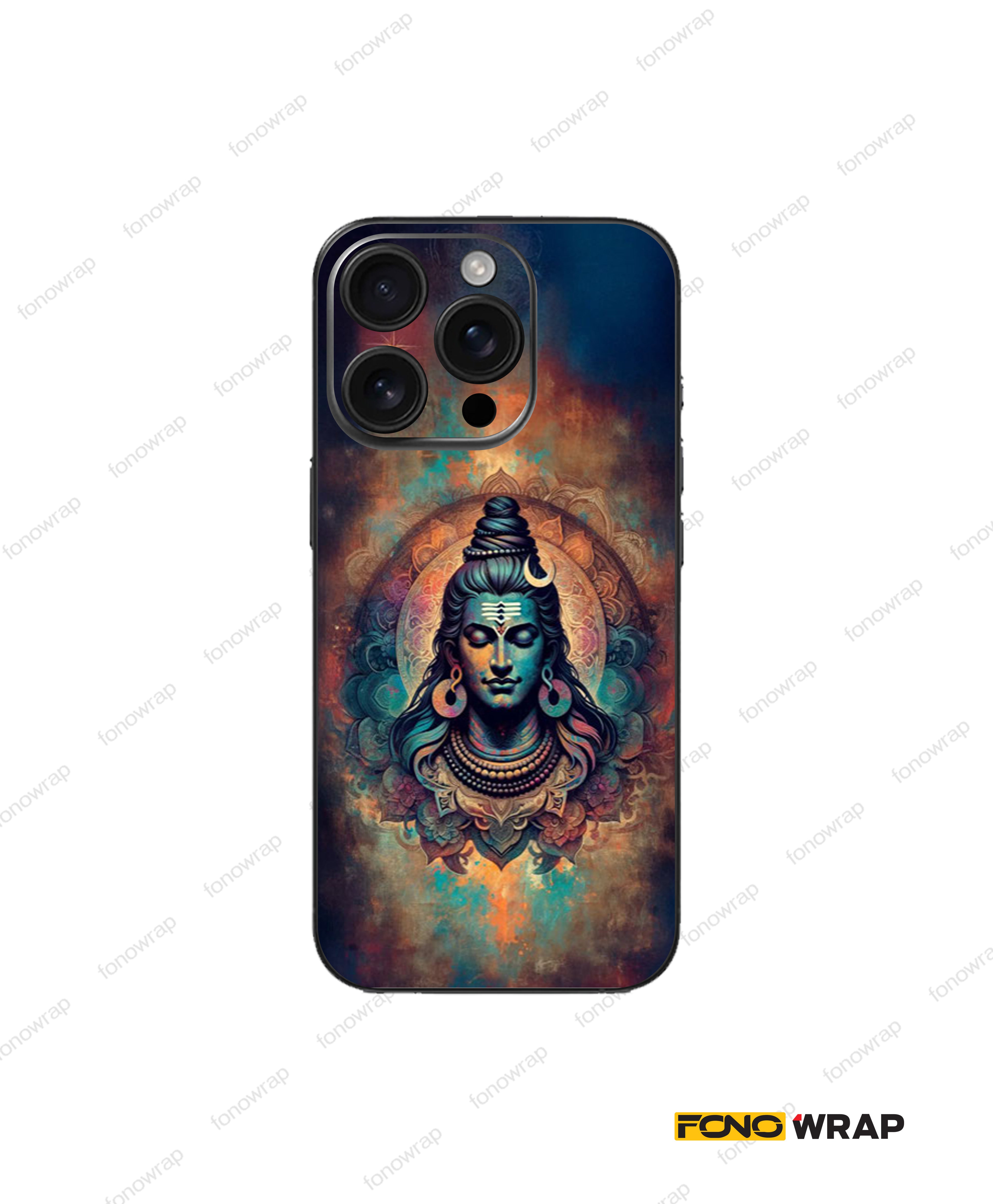 Lord Shiva 3D Embossed Mobile Skin