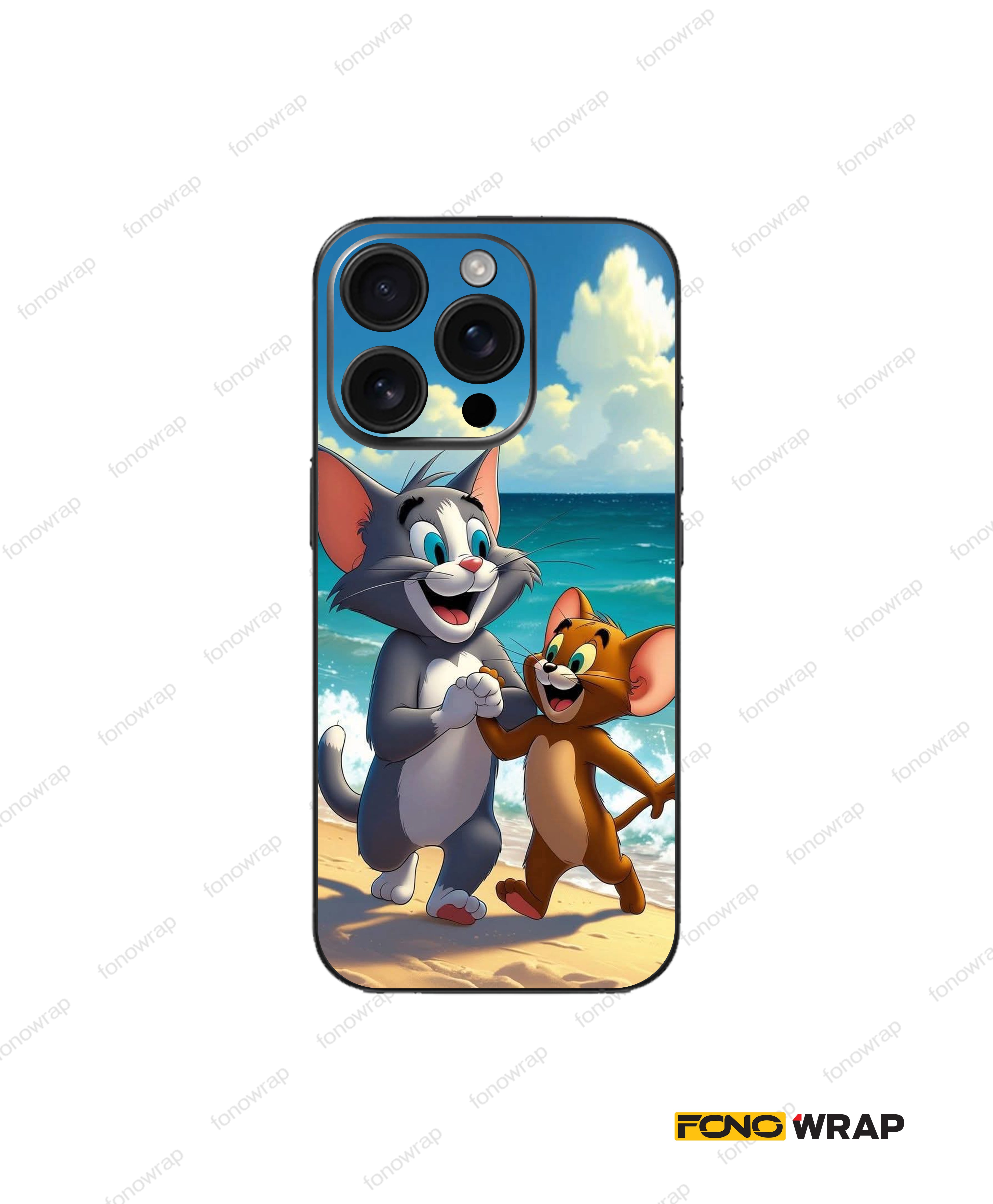 Tom & Jerry 3D Embossed Mobile Skin