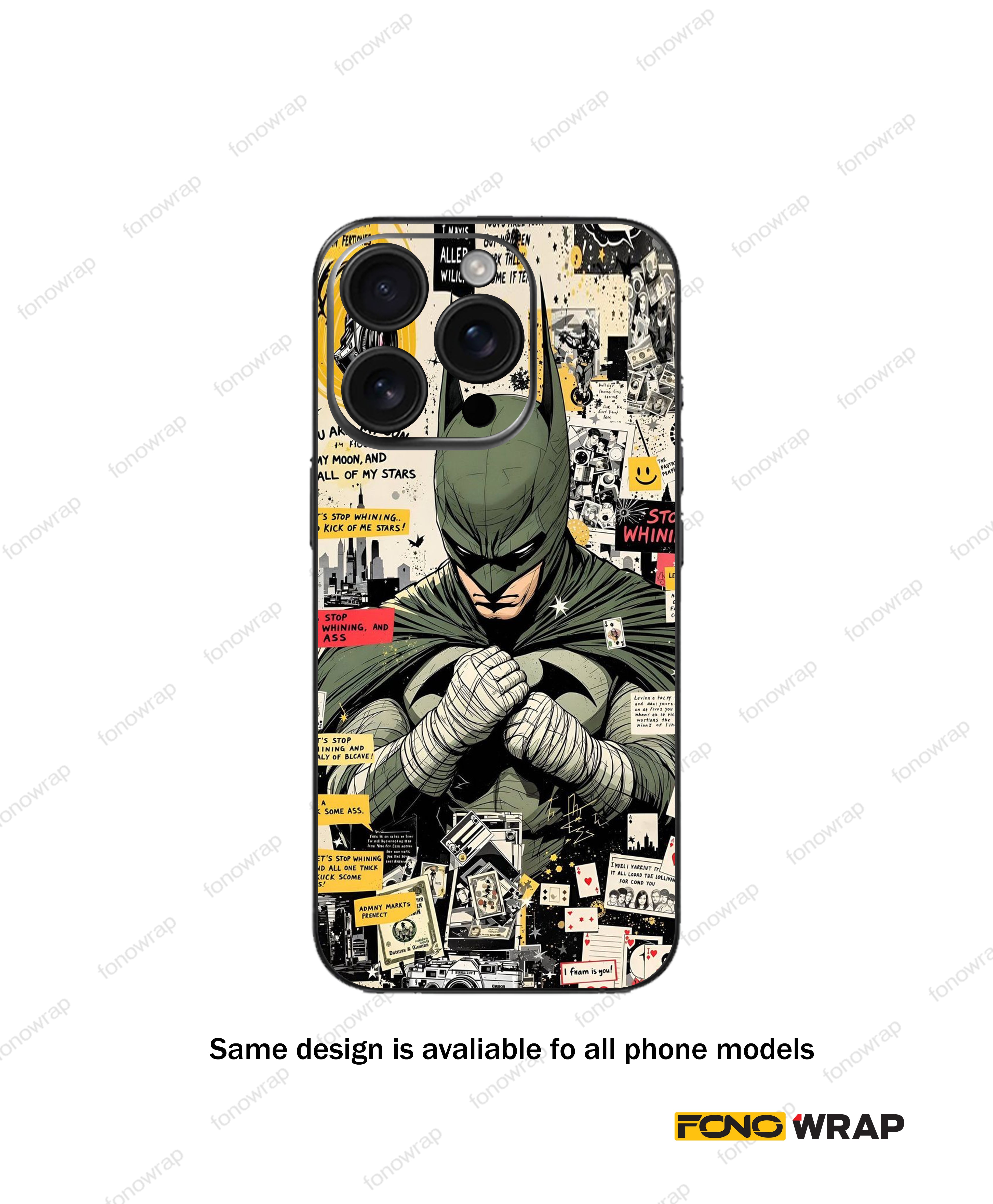 Batman 3D Embossed Mobile Skin