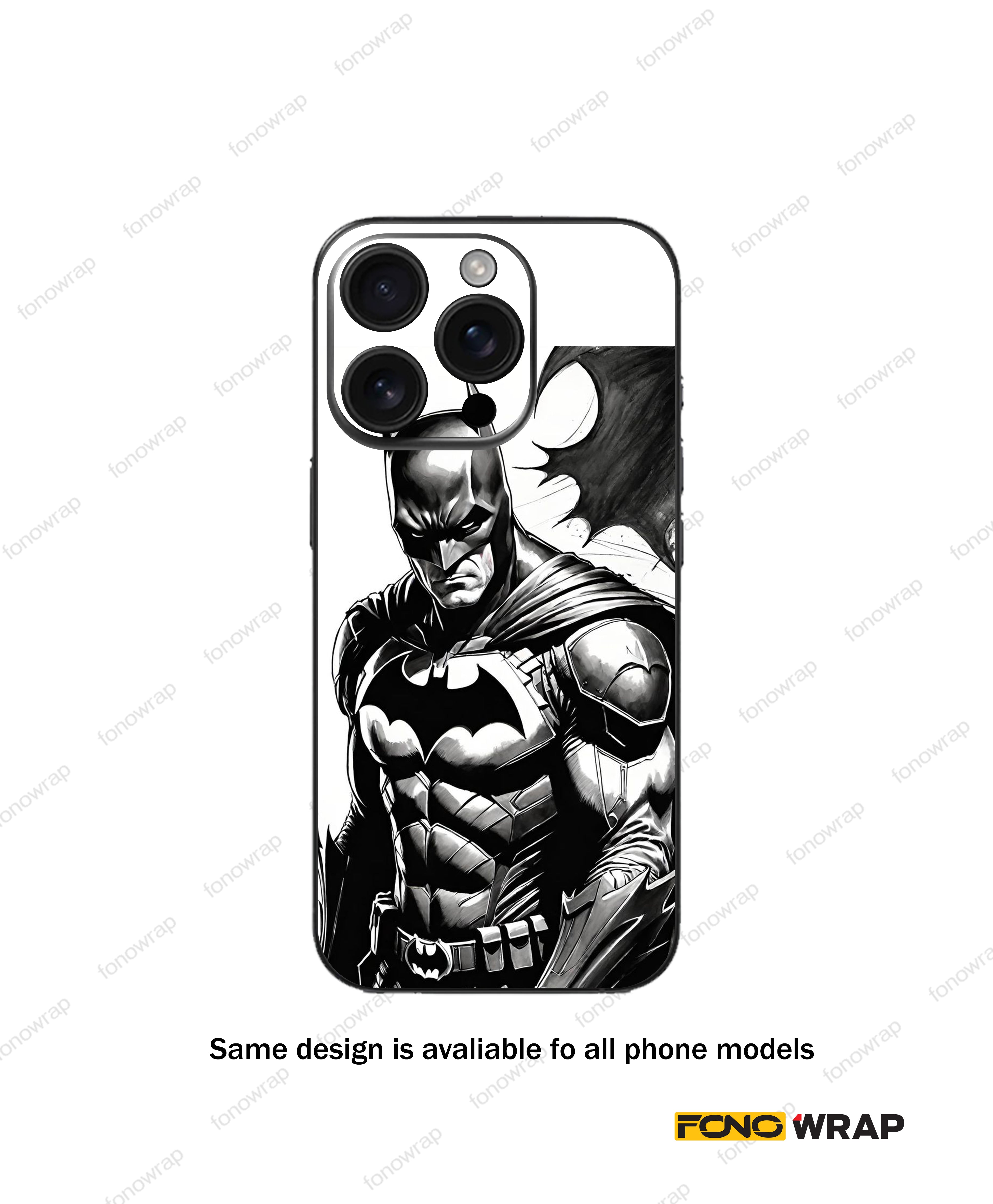 The Batman02 3D Embossed Mobile Skin