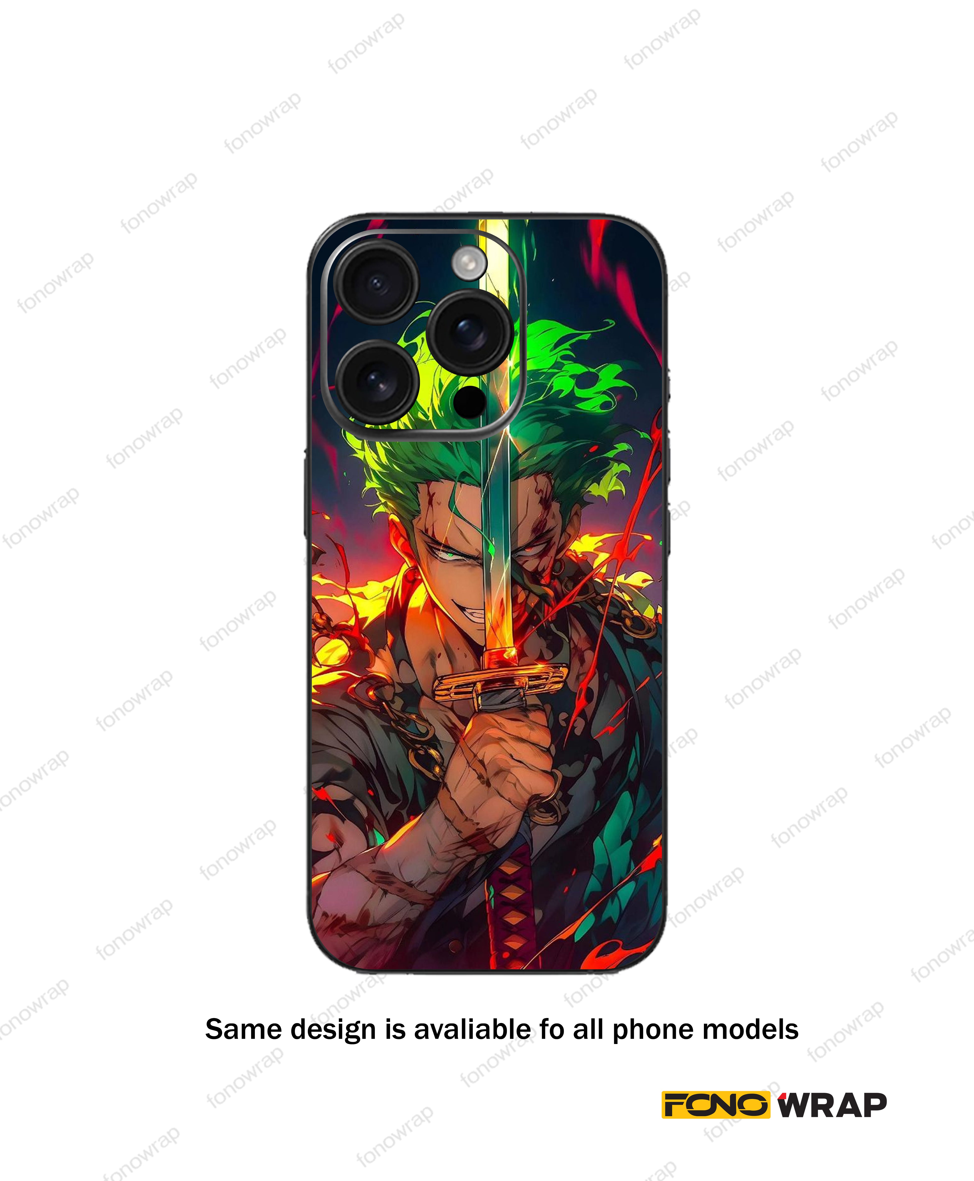 Zoro Sword 3D Embossed Mobile Skin