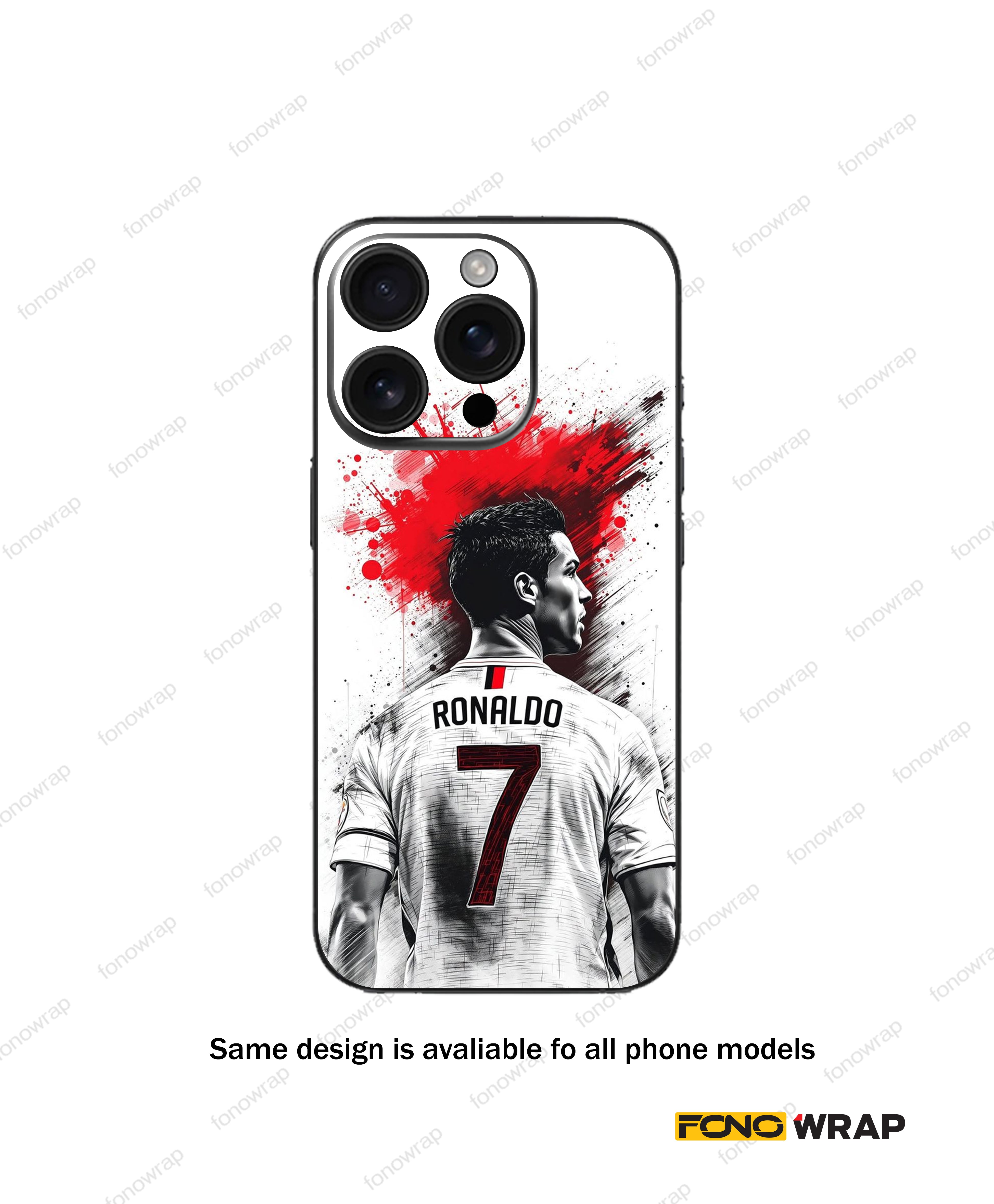 Cristiano 3D Embossed Mobile Skin