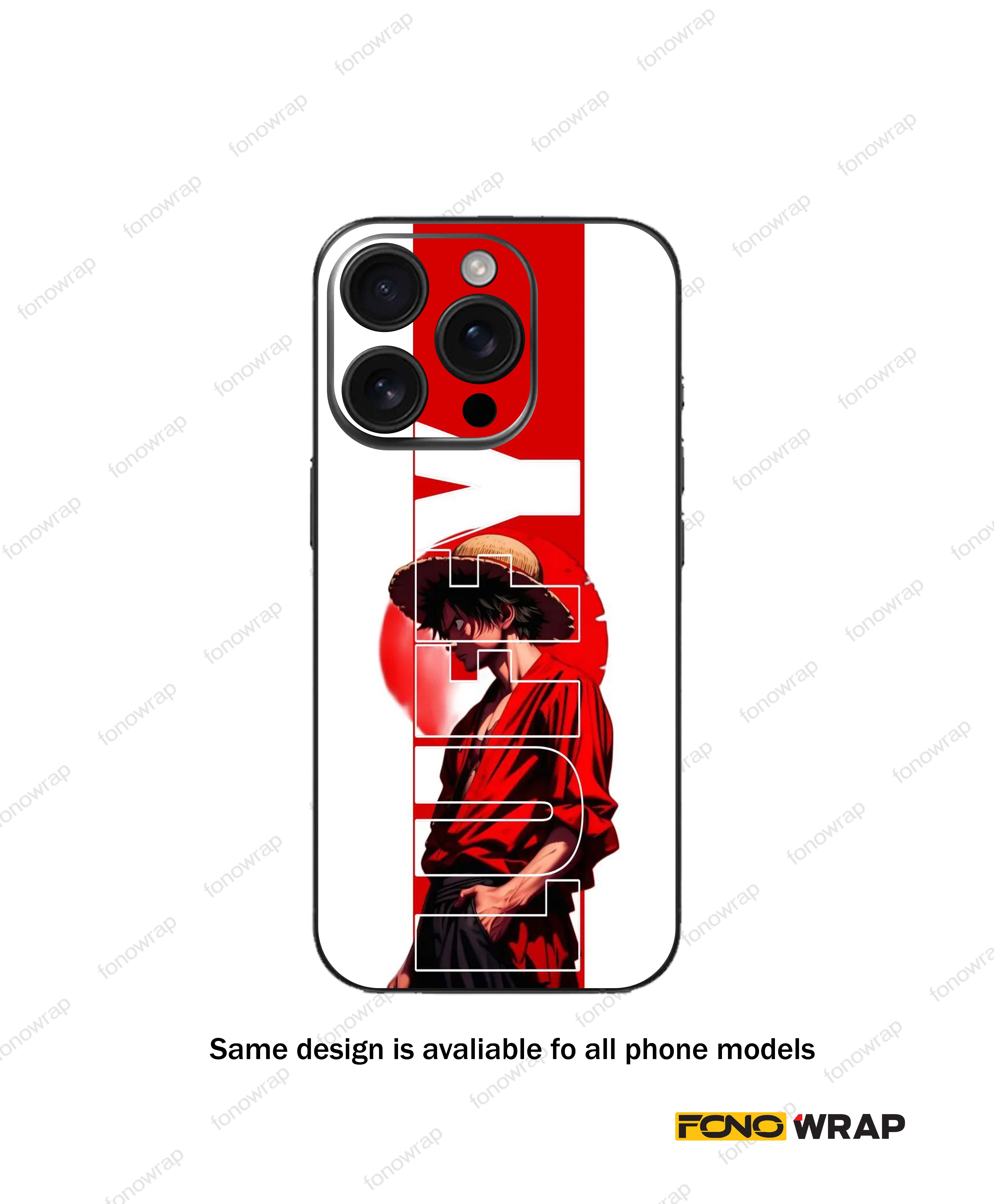 D-Luffy 3D Embossed Mobile Skin