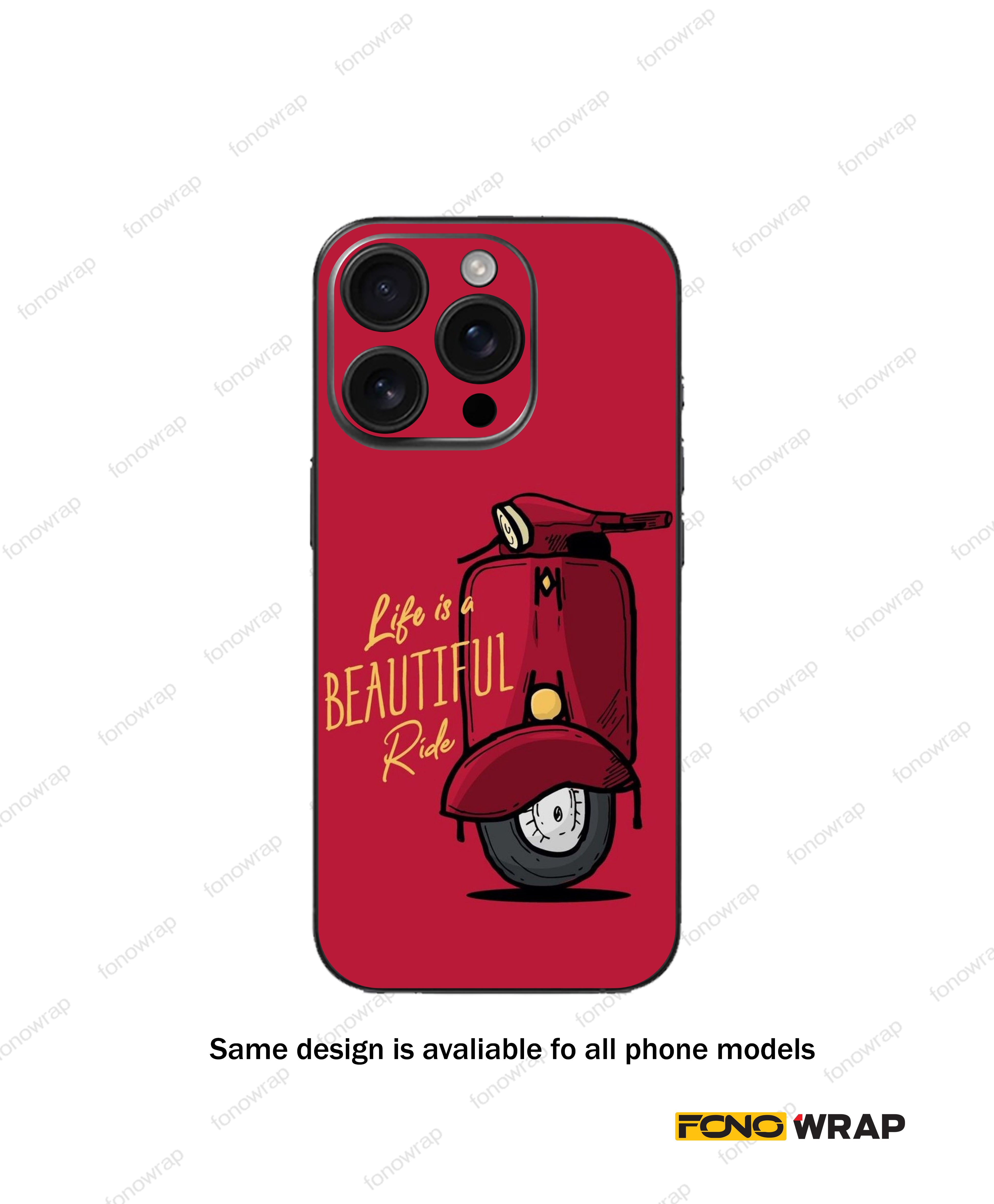 Beautiful Ride  3D Embossed Mobile Skin
