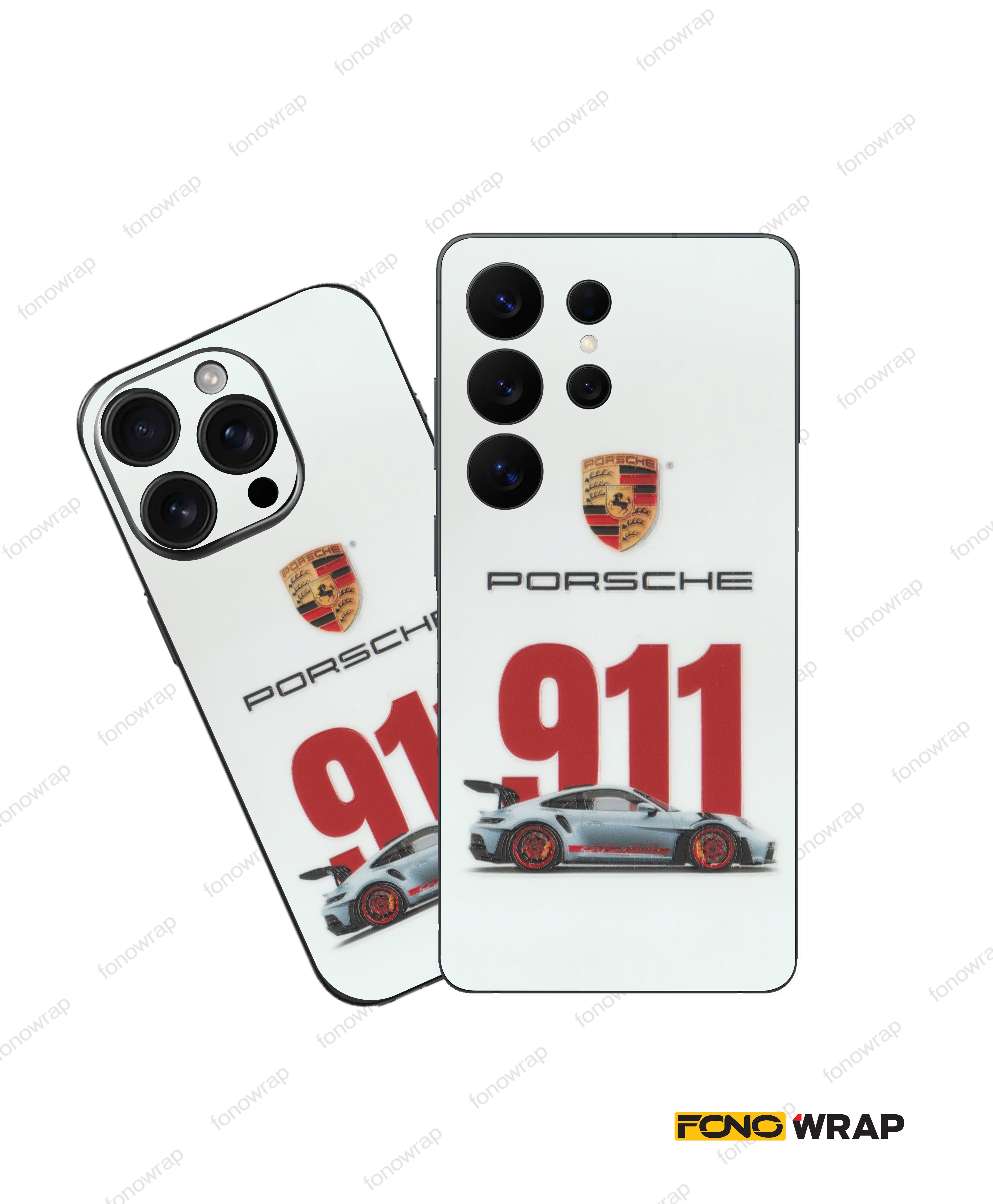 Porsche 911 3D Embossed Mobile Skin