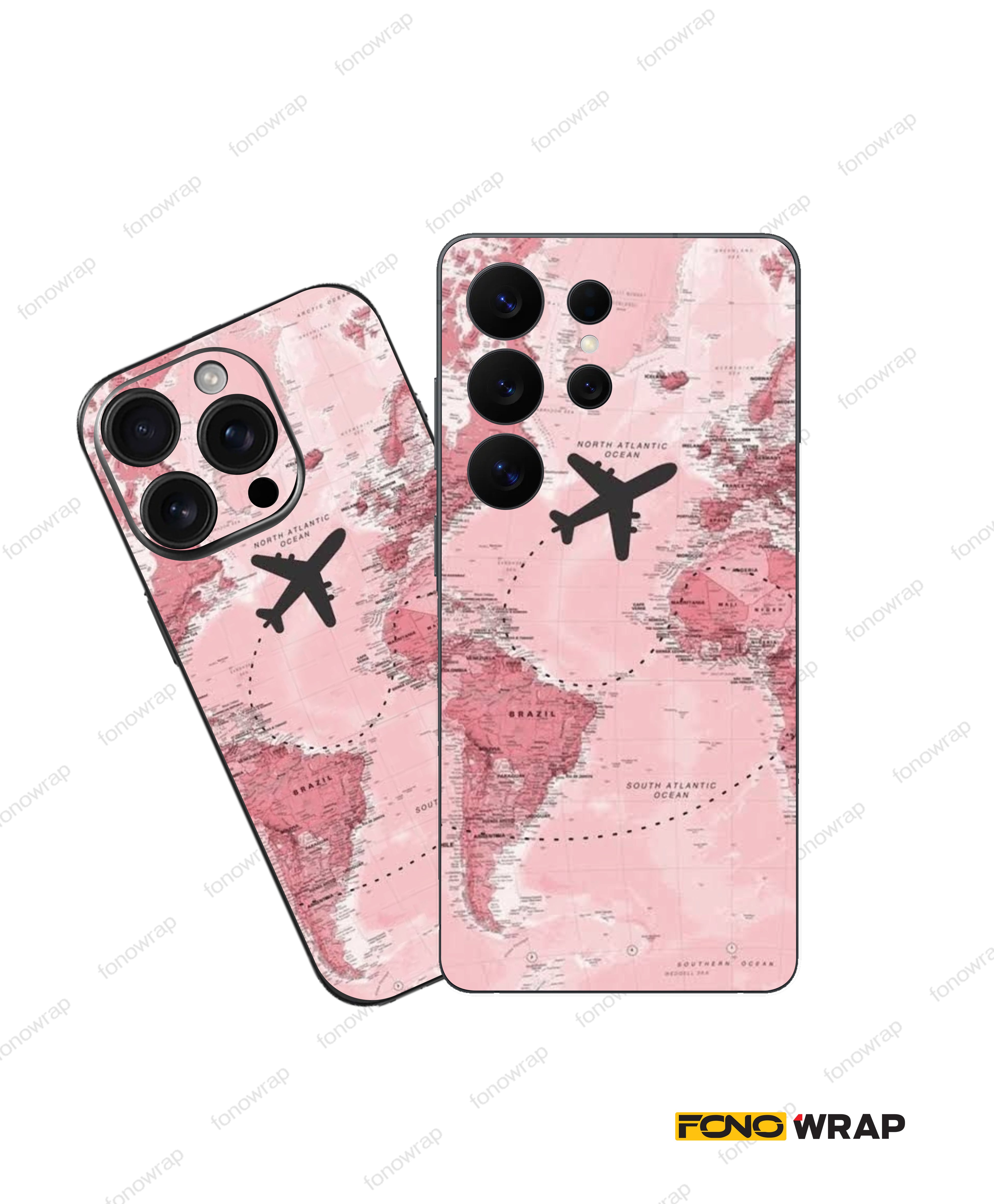 Travel Inspired 3D Embossed Mobile Skin