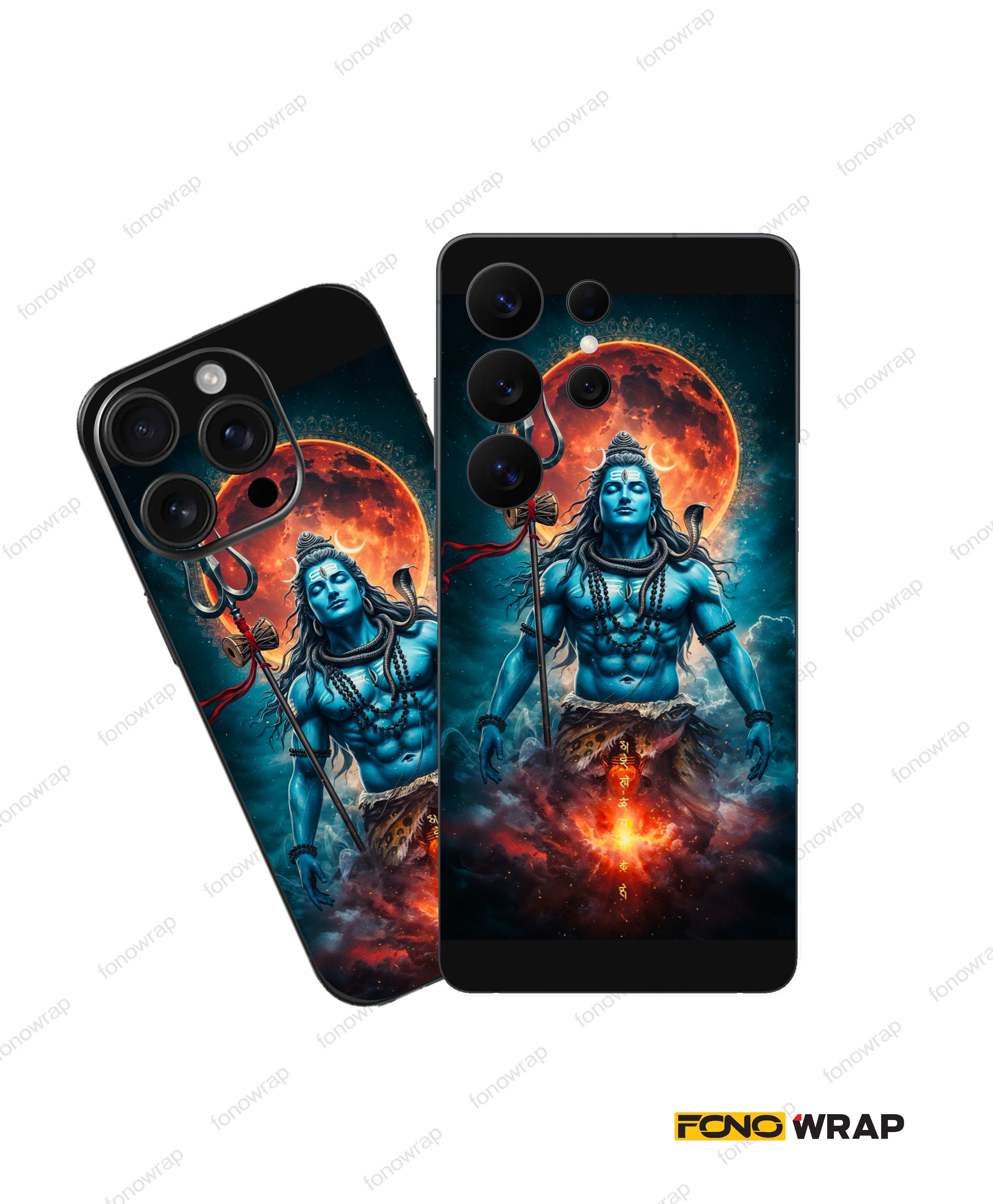 Lord Shiva 3D Embossed Mobile Skin