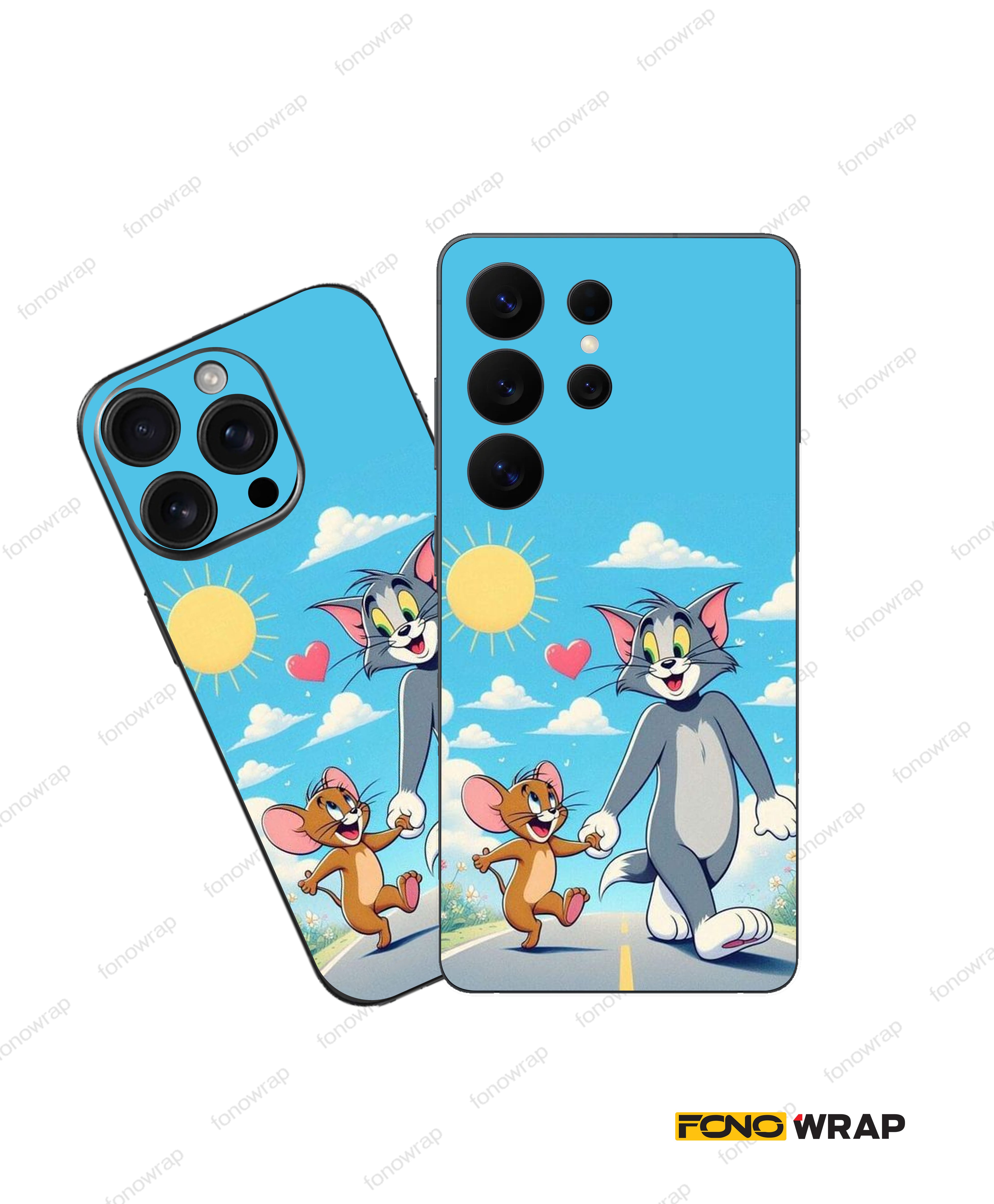 Tom $ Jerry 3D Embossed Mobile Skin