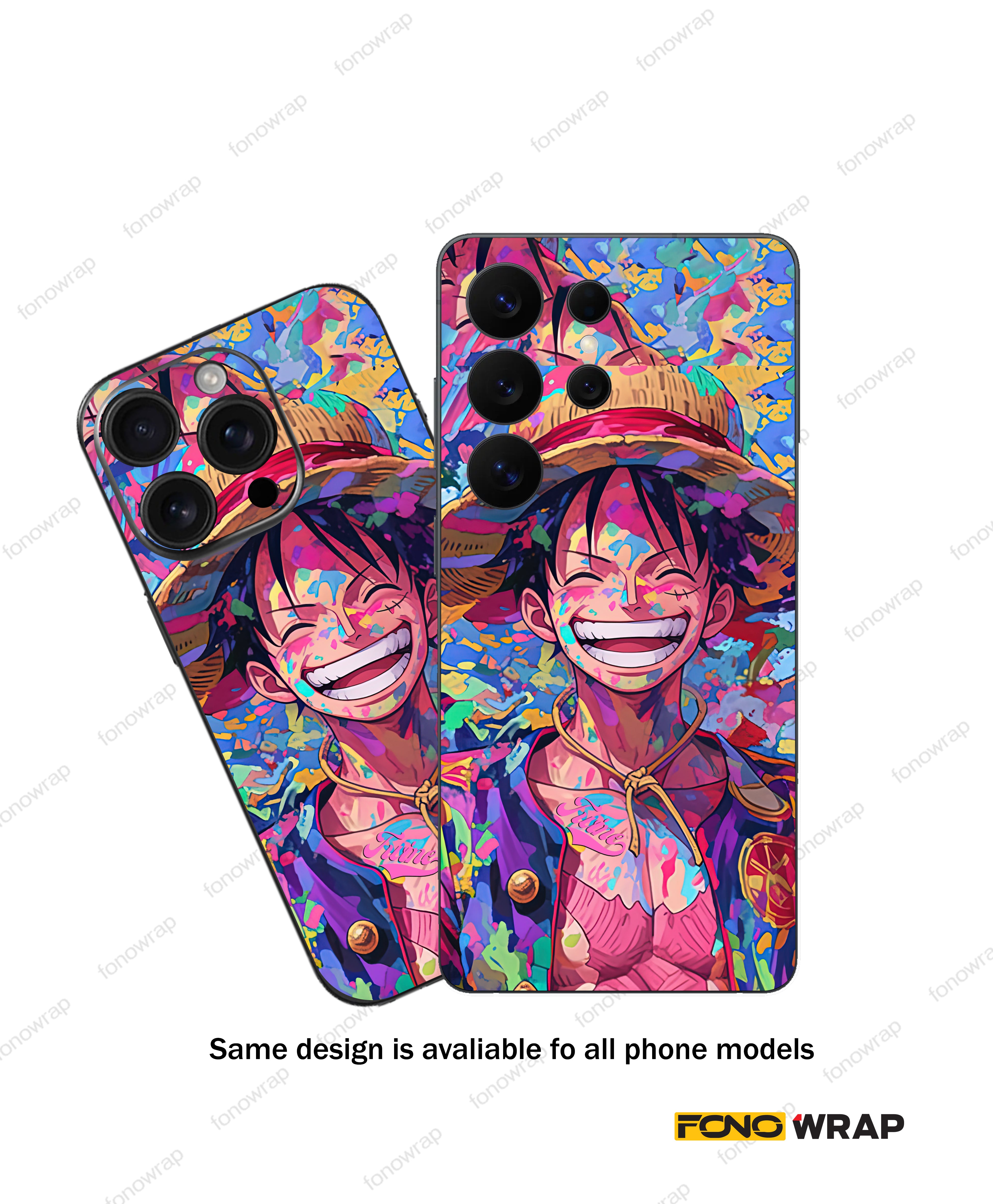 Luffy1 Anime 3D Embossed Mobile Skin