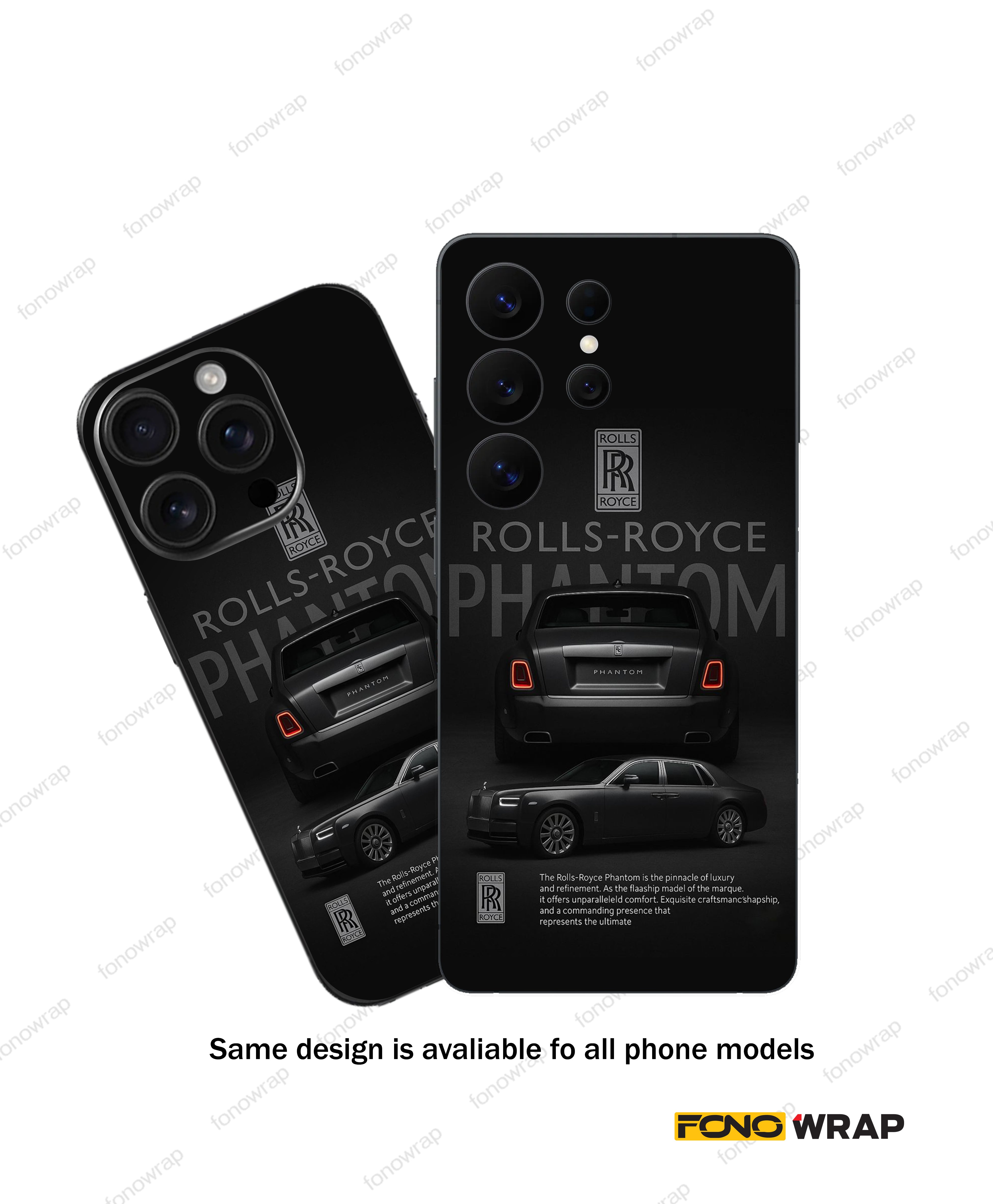 Rolls Royce 3D Embossed Mobile Skin