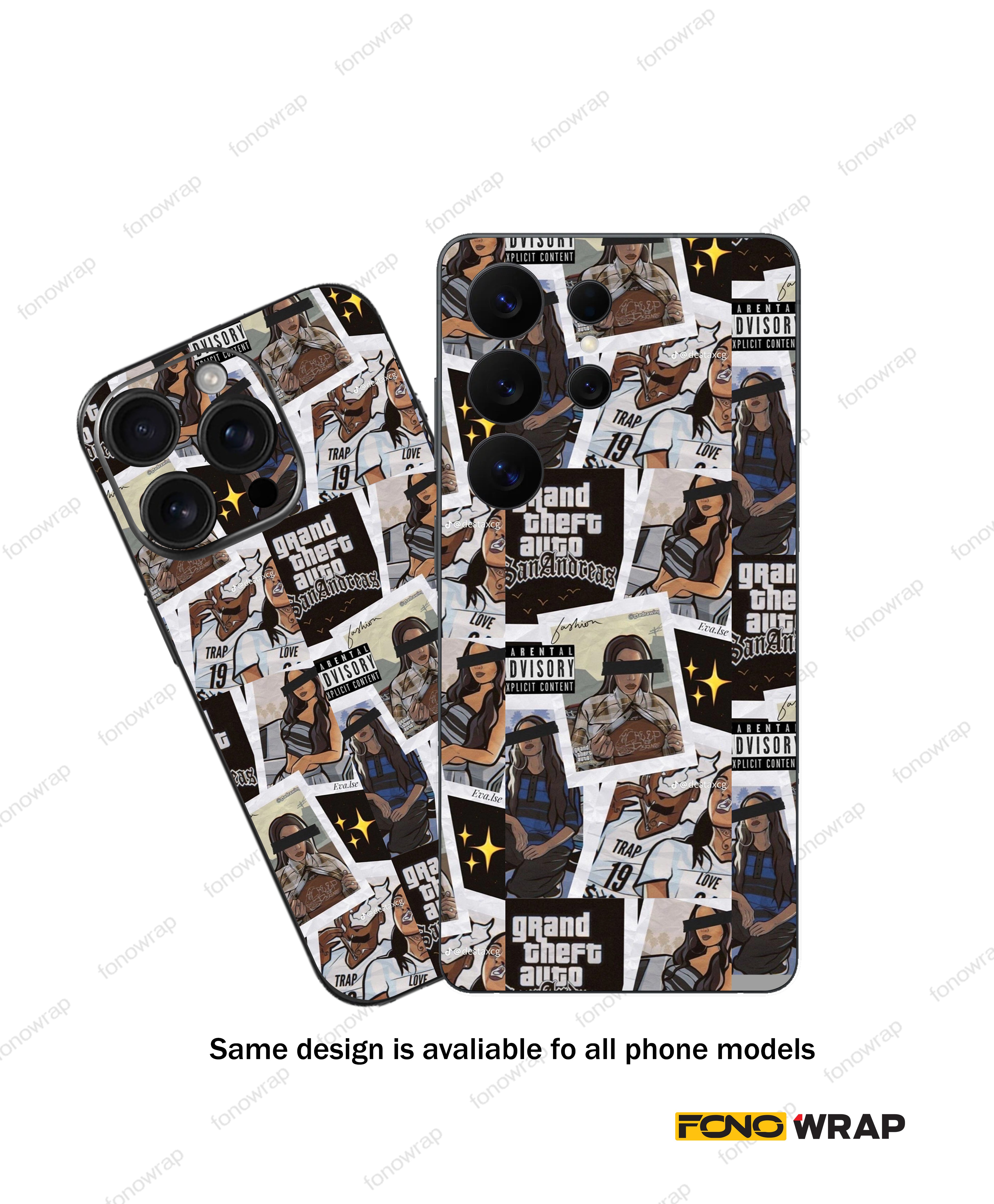 Grand Theft Auto 3D Embossed Mobile Skin